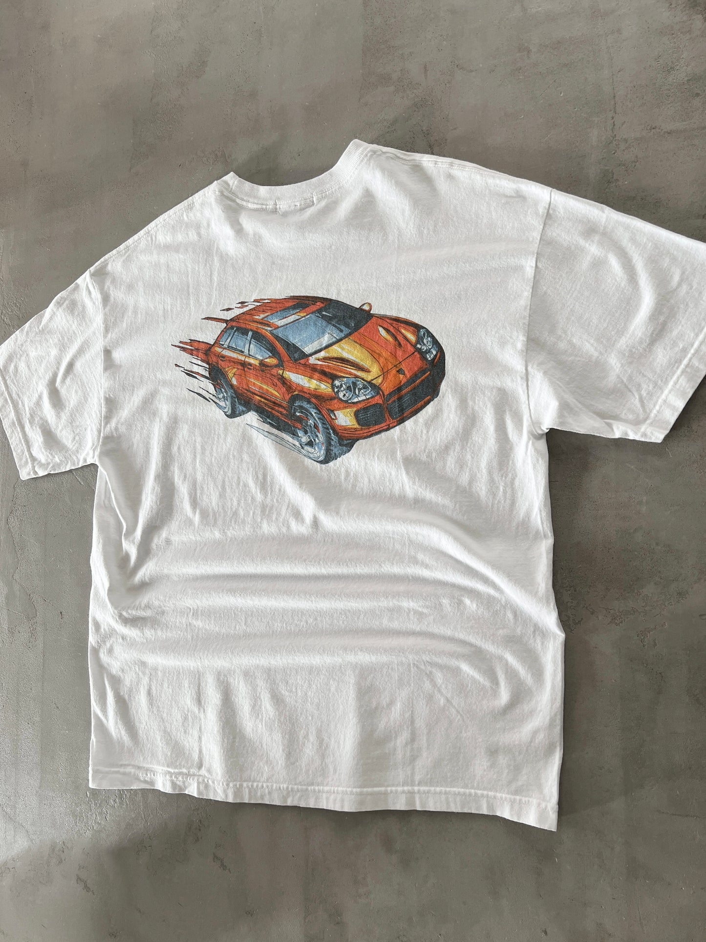 WHITE PORSCHE CAYENNE TEE - 2000S - L
