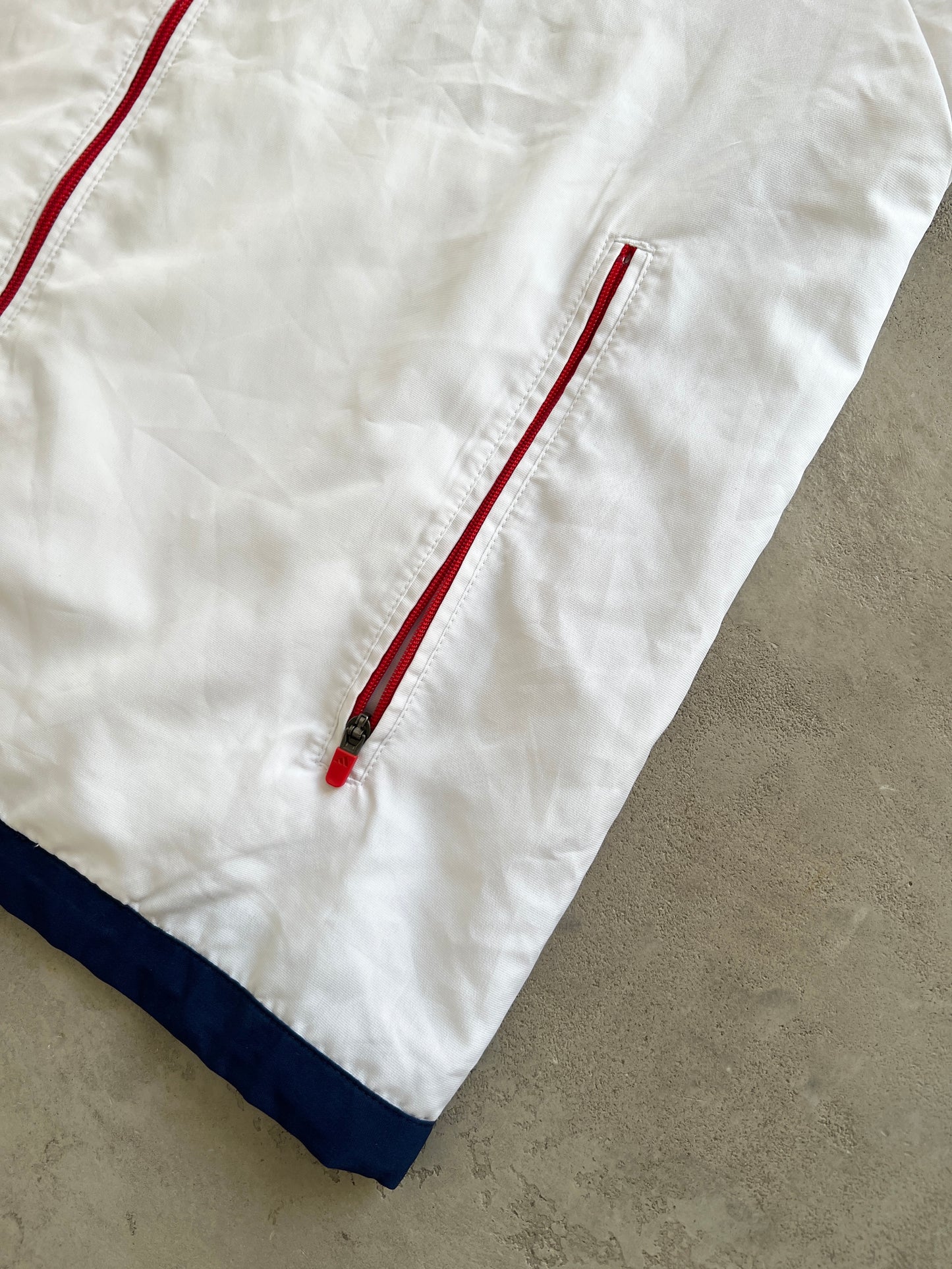 WHITE OLYMPIQUE LYON TRACK JACKET - 2000S - L