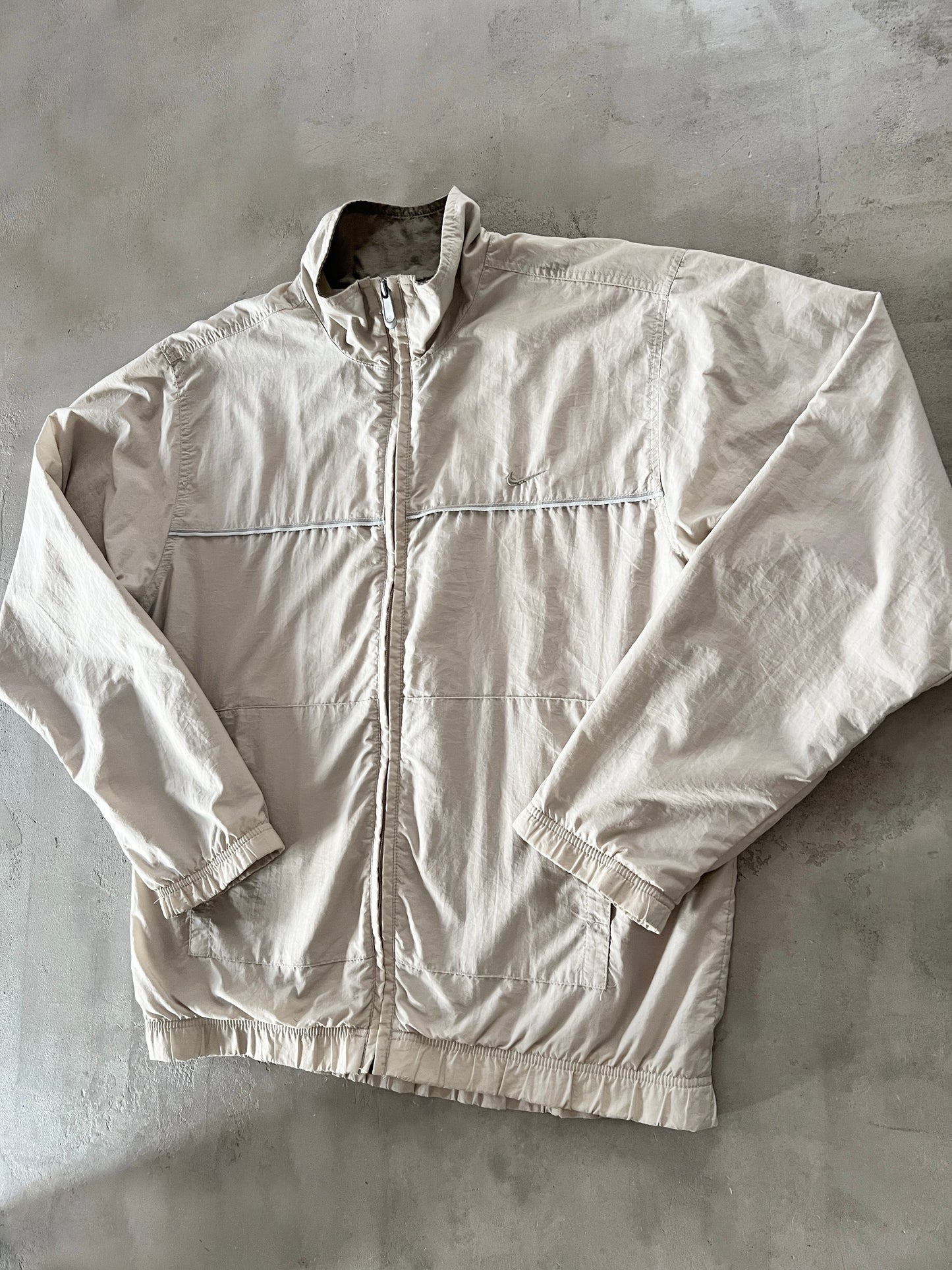 CREME NIKE TRACK JACKET - 2000S - L