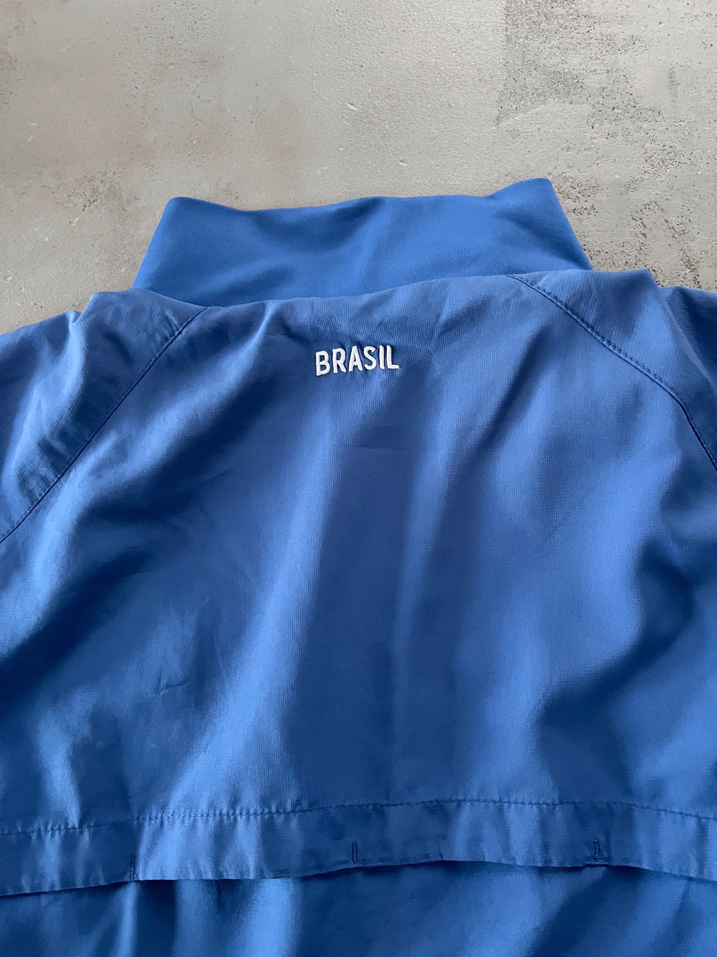 BLUE BRAZIL NIKE TRACK JACKET - 2000S - S