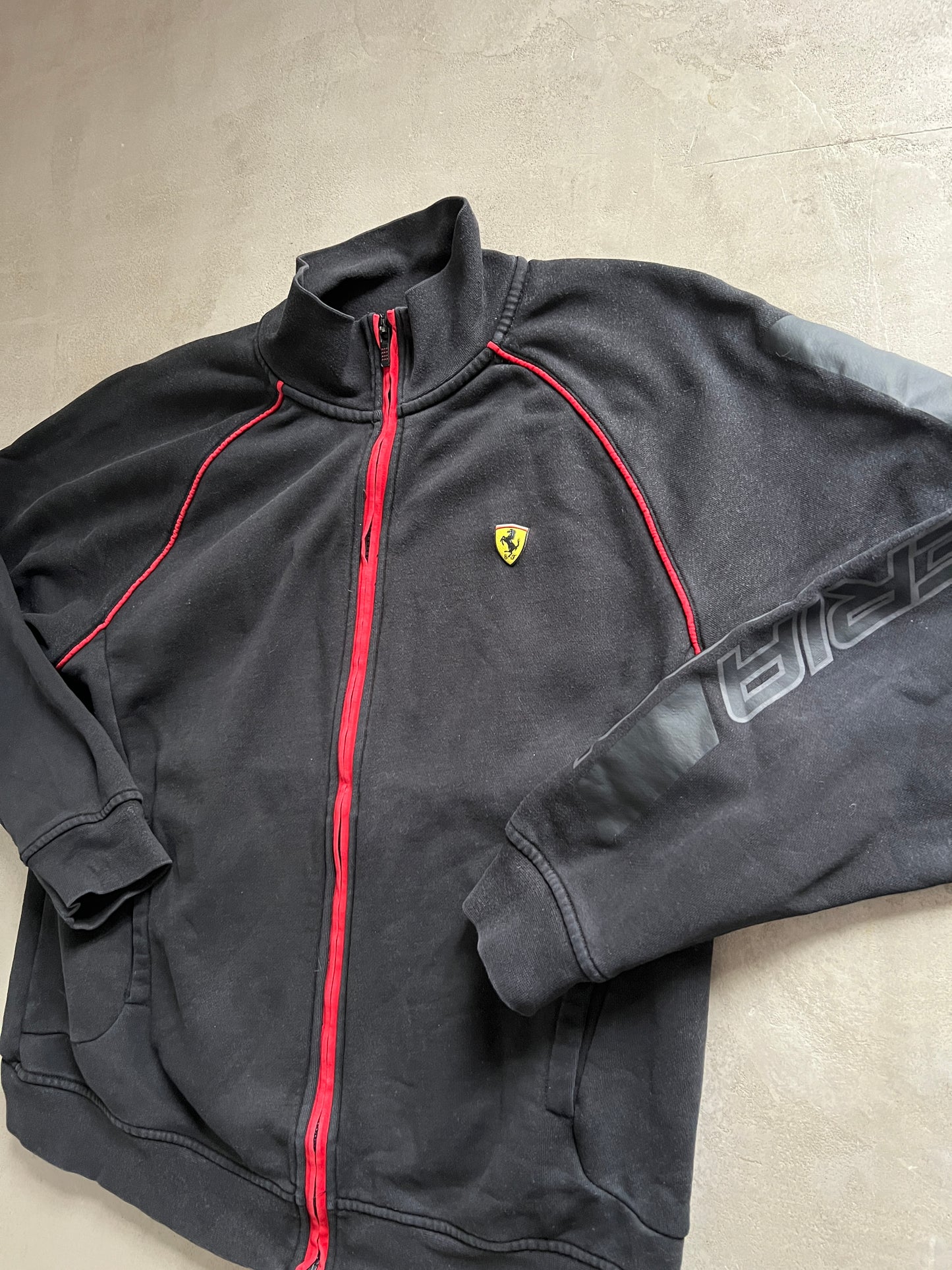 BLACK FERRARI SCUDERIA JACKET - 2000S - S