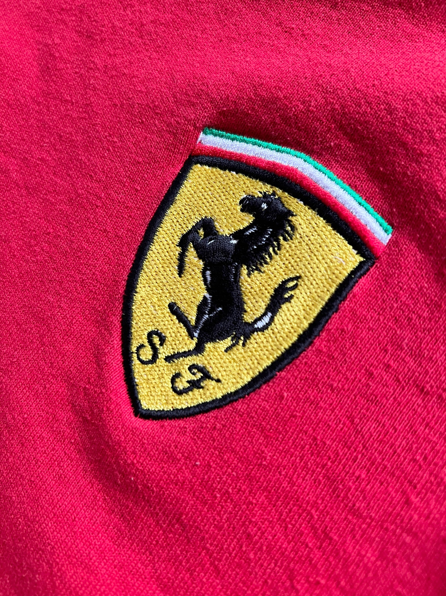 RED FERRARI SWEATER - 1990S - M/L