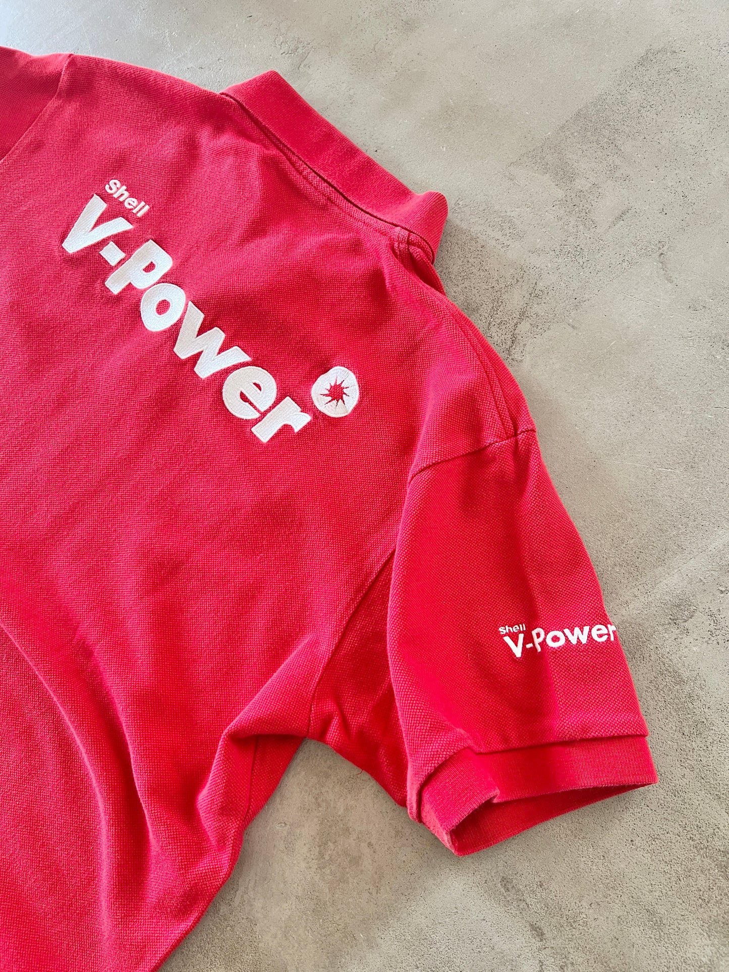 RED FERRARI RACING POLO - 2000S - S