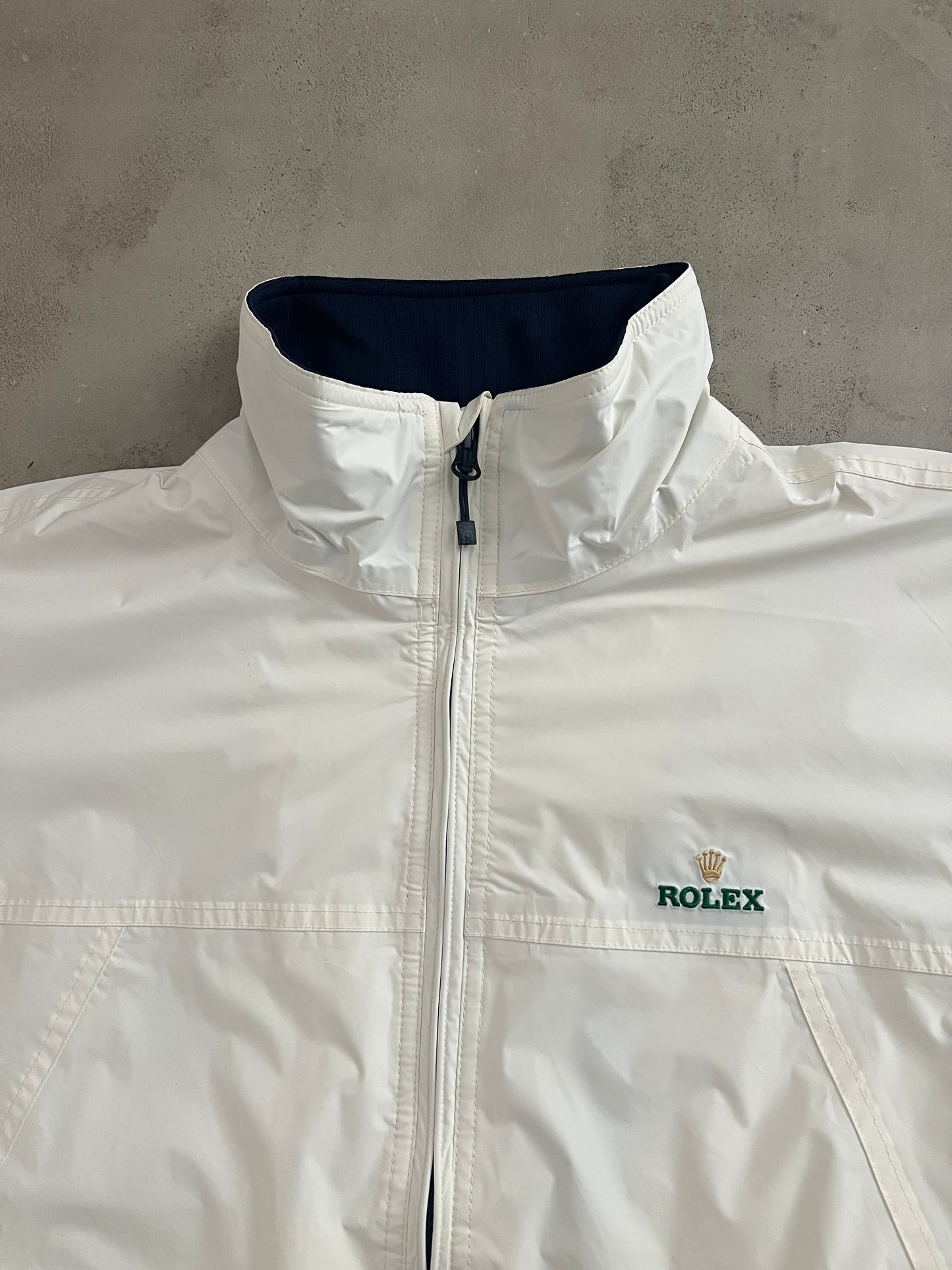 CREME WHITE ROLEX YACHT JACKET - 2000S - S