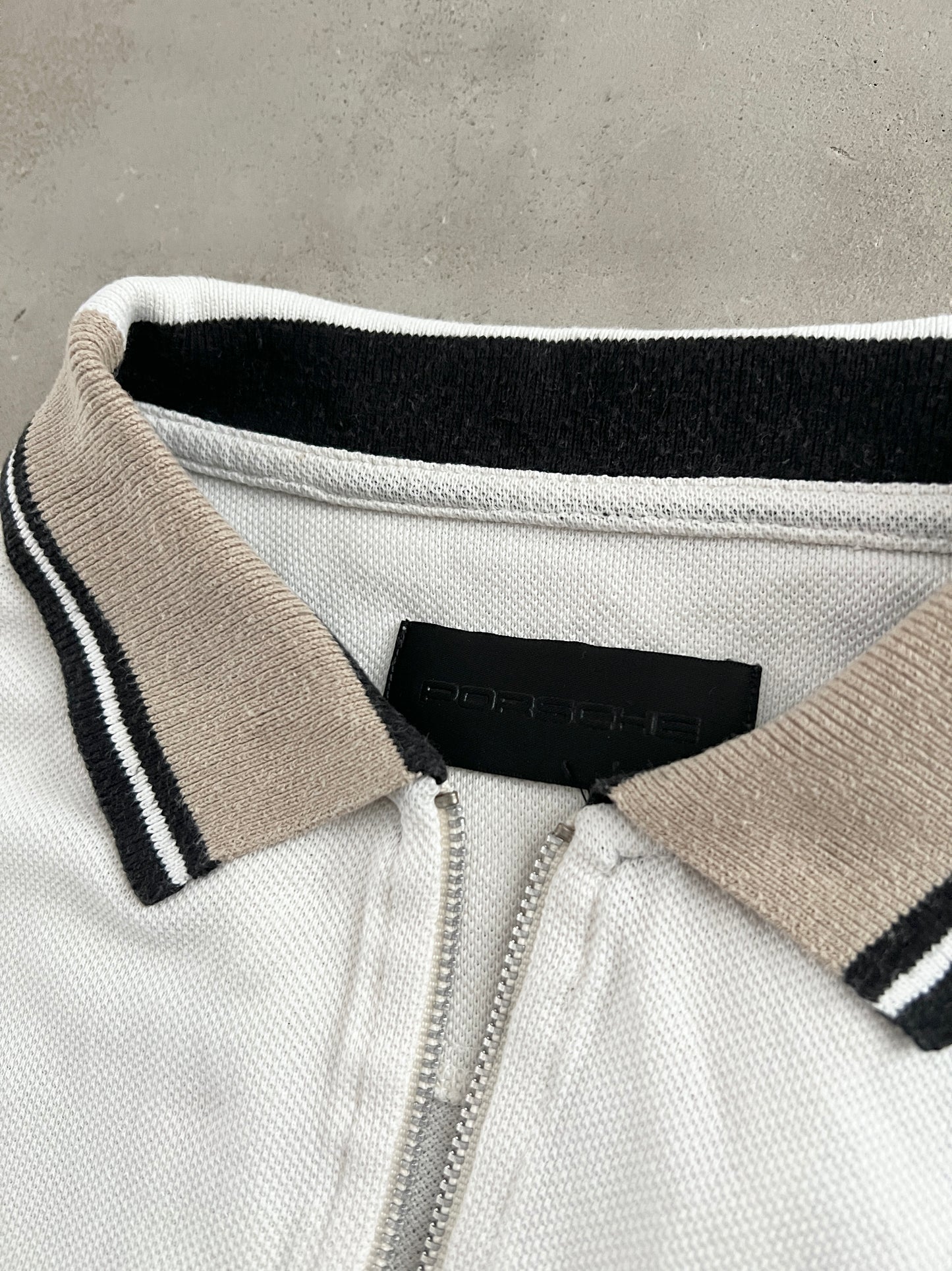 WHITE/CREME PORSCHE POLO - 1998 - L