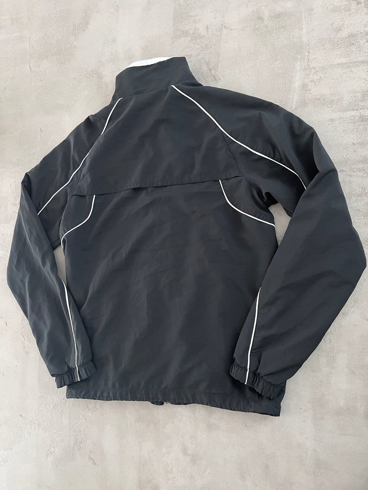 BLACK NIKE TRACK JACKET - 2000S - S
