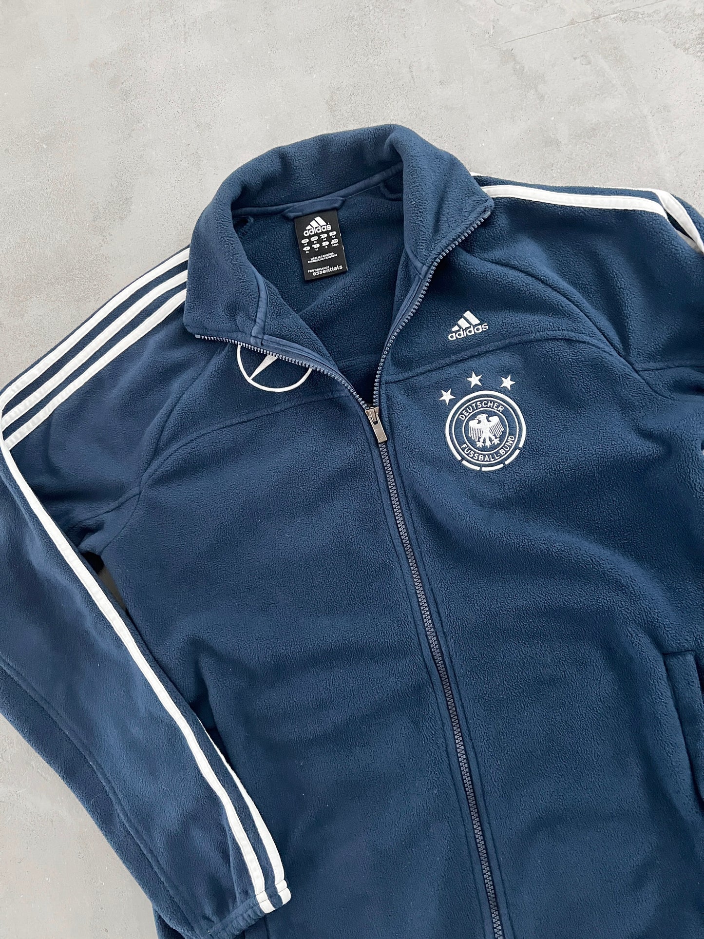 NAVY GERMANY BENZ FLEECE JACKET - 2000S - M/L
