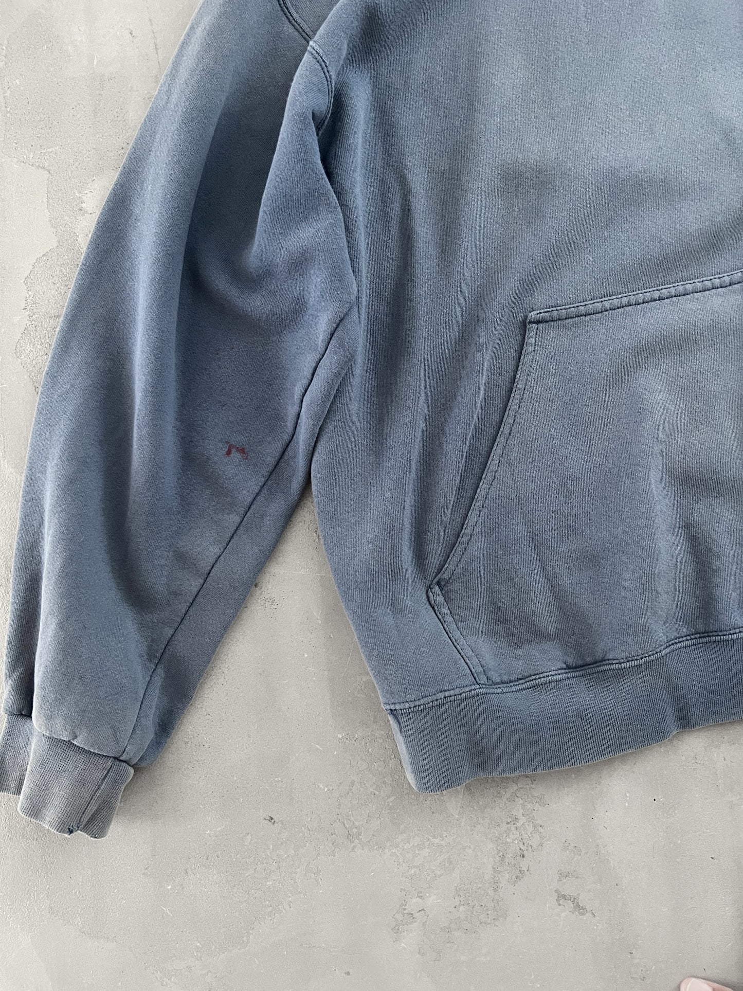 FADED BLUE/GREY NIKE HOODIE - 1990S - L/XL