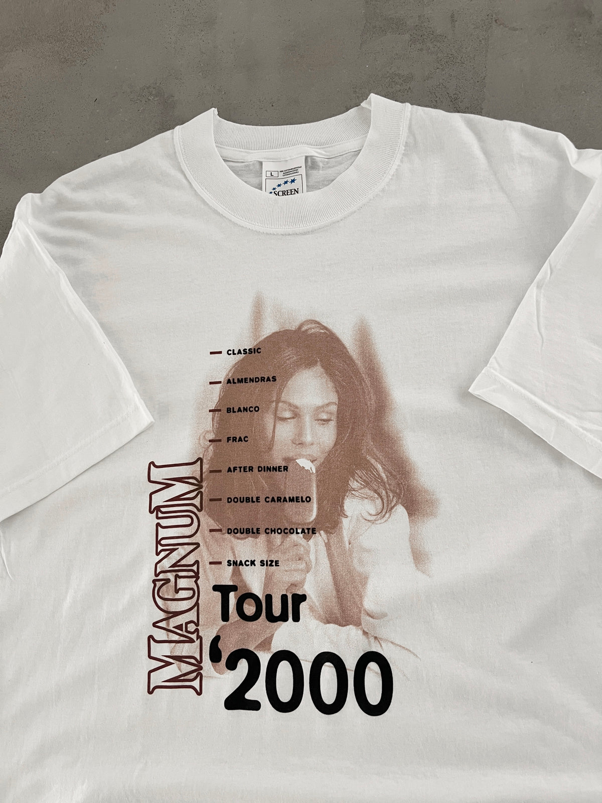 WHITE MAGNUM TOUR PROMO TEE - 2000 - XL