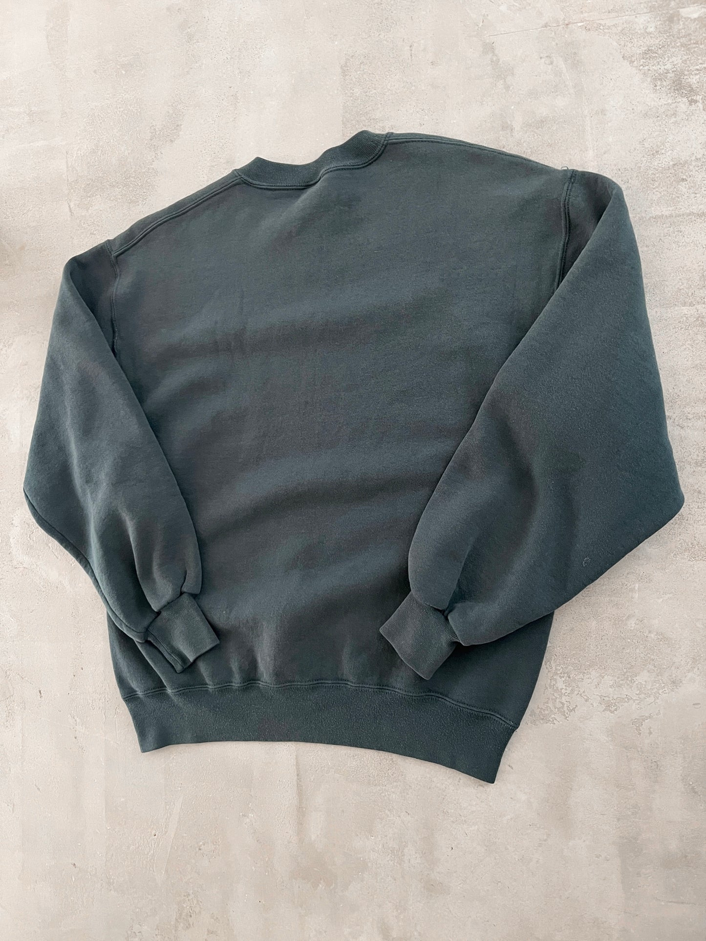 DARK GREEN RUSSELL SWEATER - 1990S - L/M