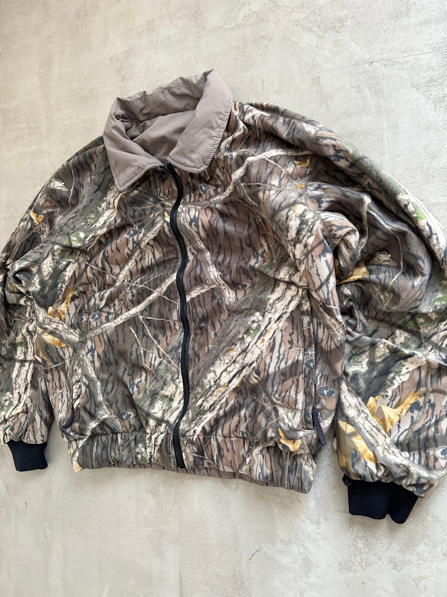 REALTREE 2 SIDE FLEECE JACKET - 2000S - M/L