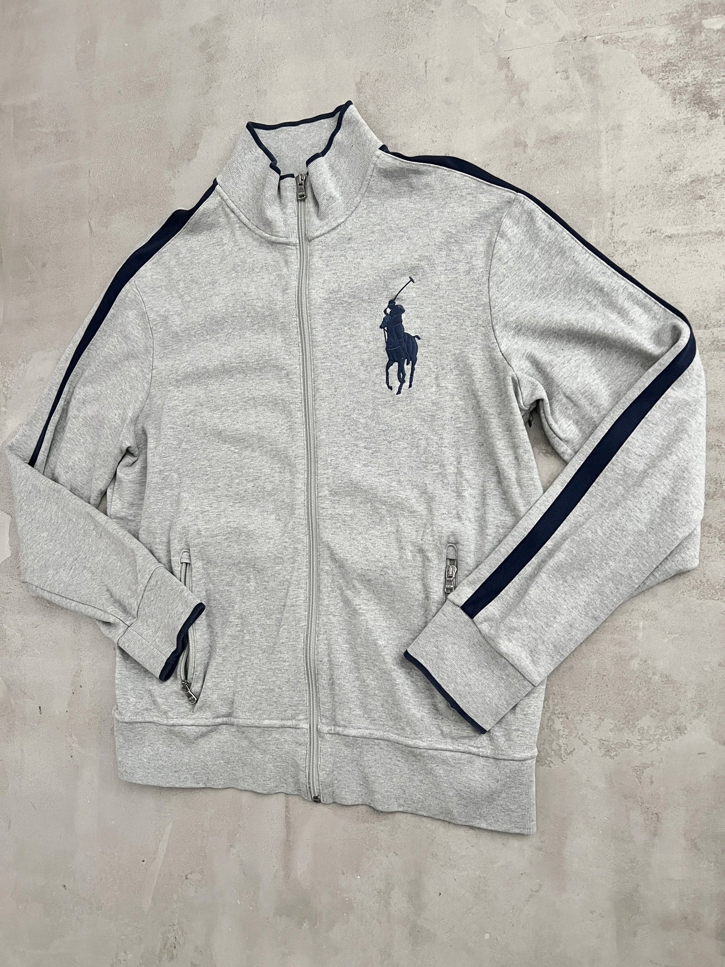 GREY RALPH LAUREN JACKET - 2000S - XL/L