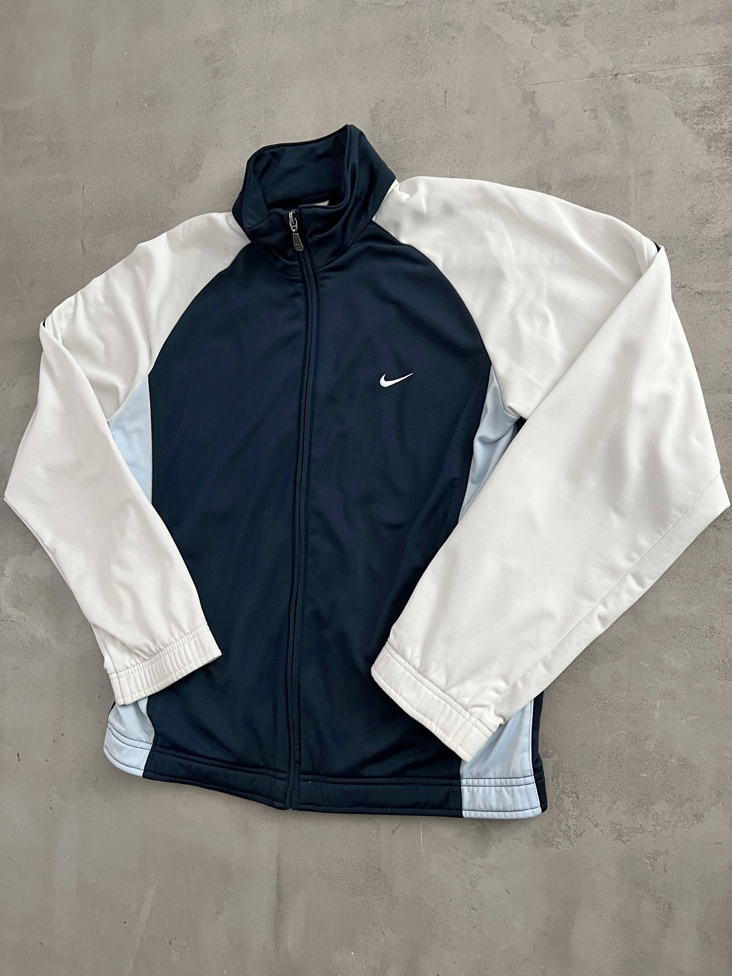 NAVY NIKE TRACK JACKET - 2000S - S