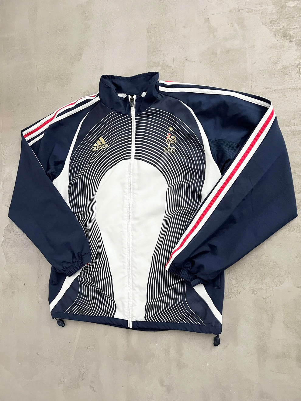 NAVY FRANCE TRACK JACKET - 2000S - S/M
