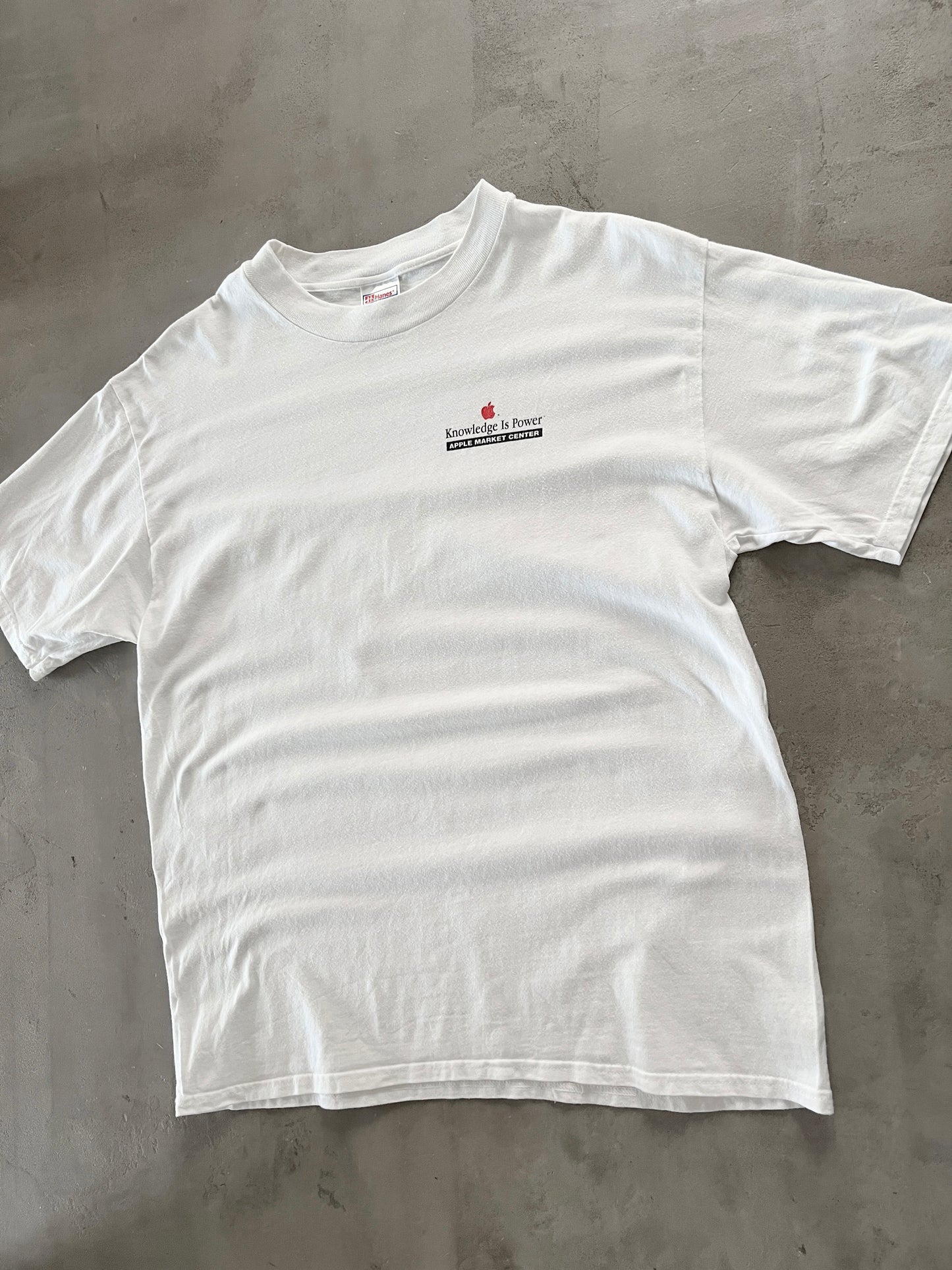 WHITE APPLE PROMO TEE - 1990S - L