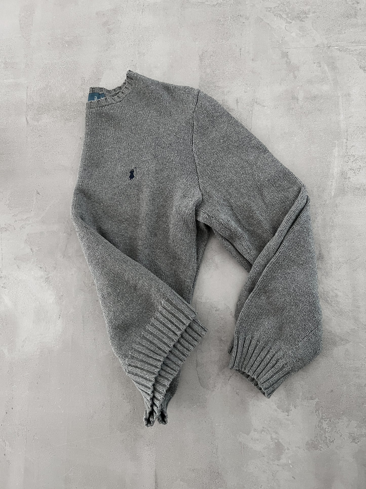 GREY RALPH LAUREN KNIT - 2000S - M