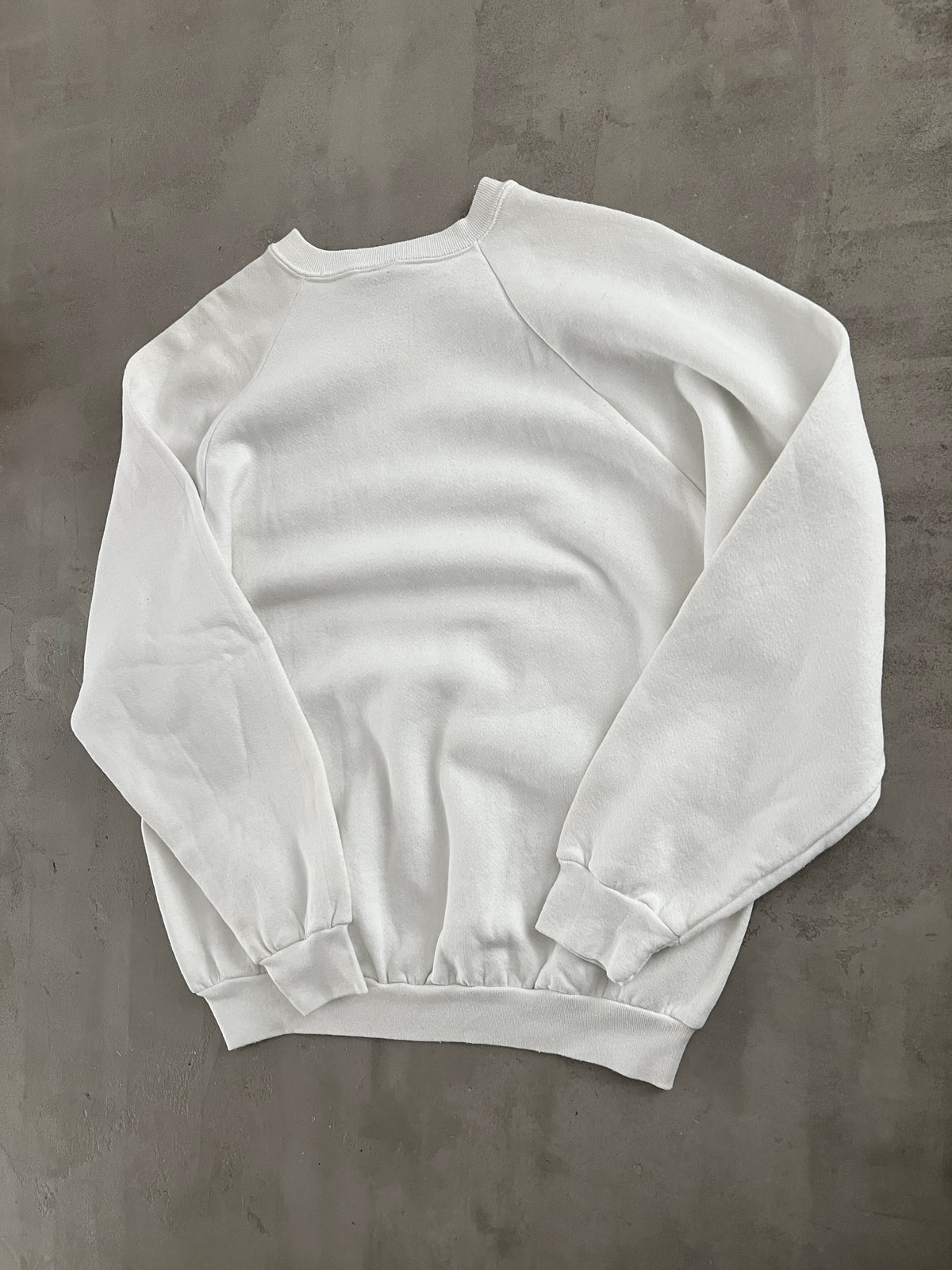 WHITE JAZZ MAGAZINE SWEATER - 1990S - L