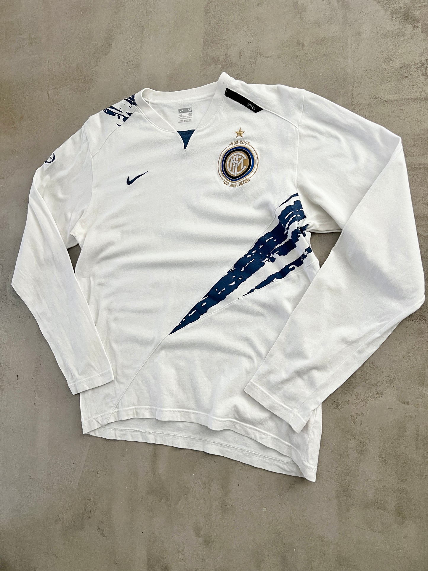 WHITE INTER MILAN NIKE LONGSLEEVE - 2000S - M/S