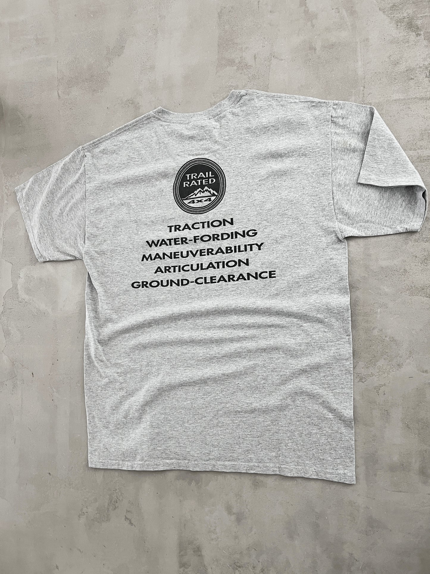 GREY JEEP 4X4 PROMO TEE - 1990S - L/XL