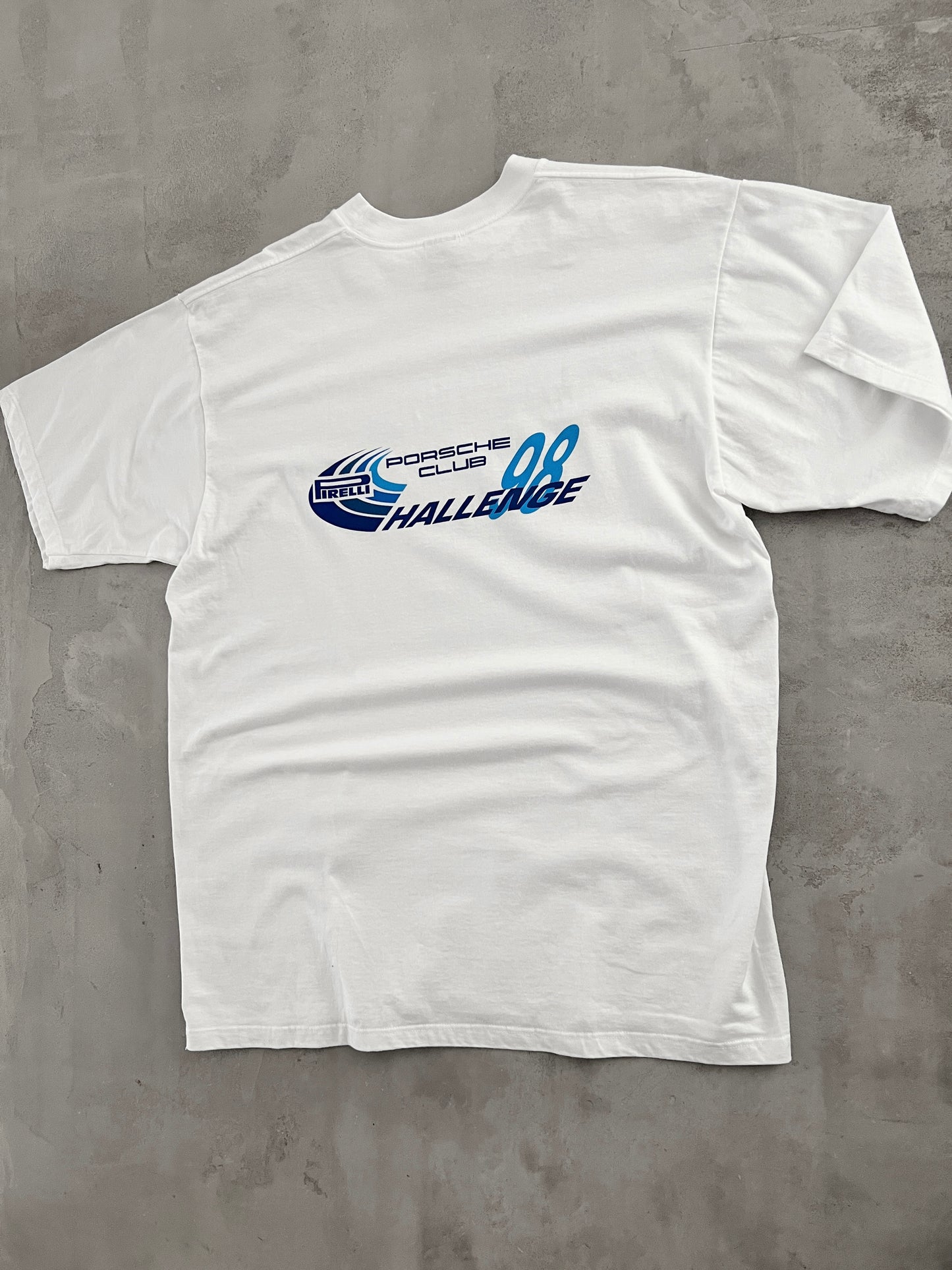 WHITE PORSCHE X PIRELLI RACING TEE - 1998 - XL