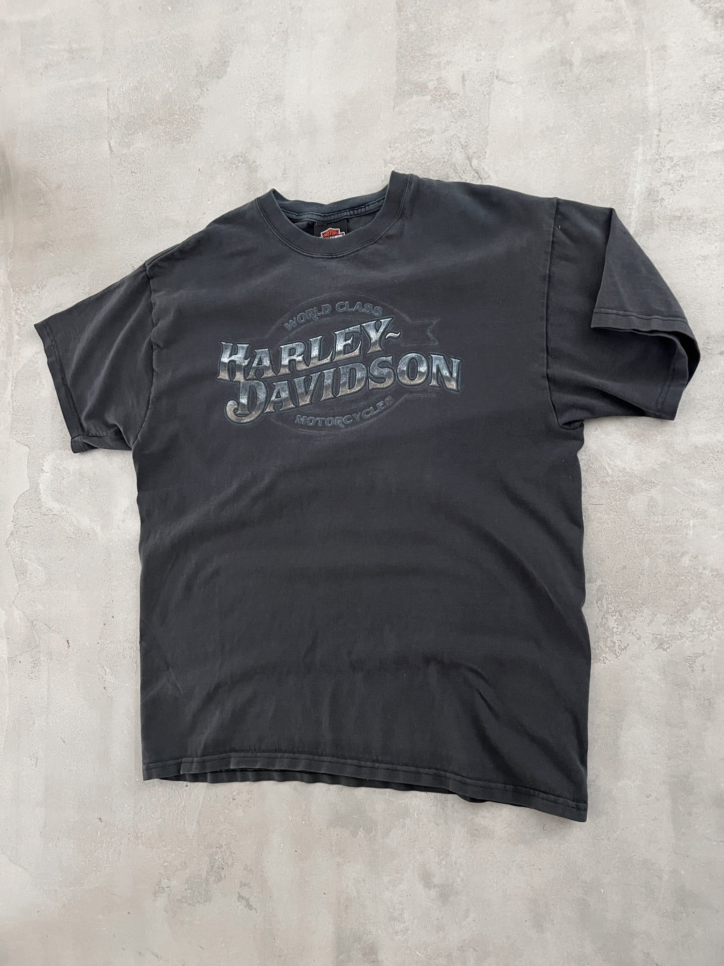 FADED BLACK HARLEY DAVIDSON TEE - 1990S - M
