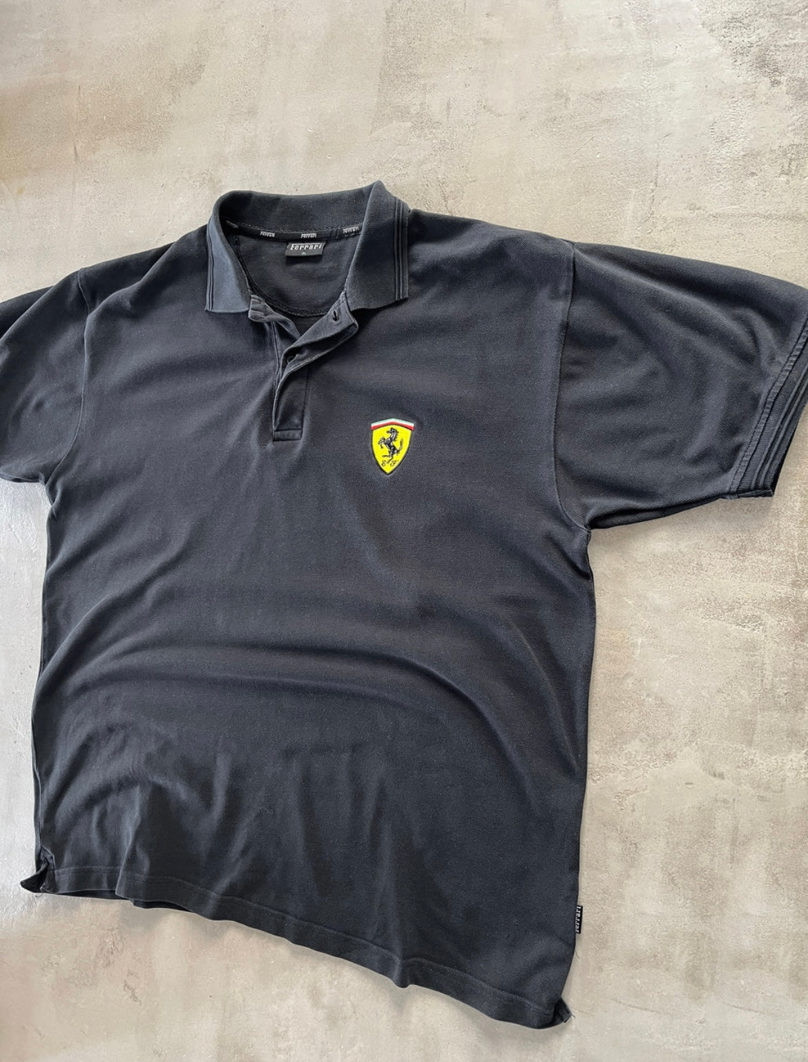 BLACK FERRARI POLO - 2000S - XL