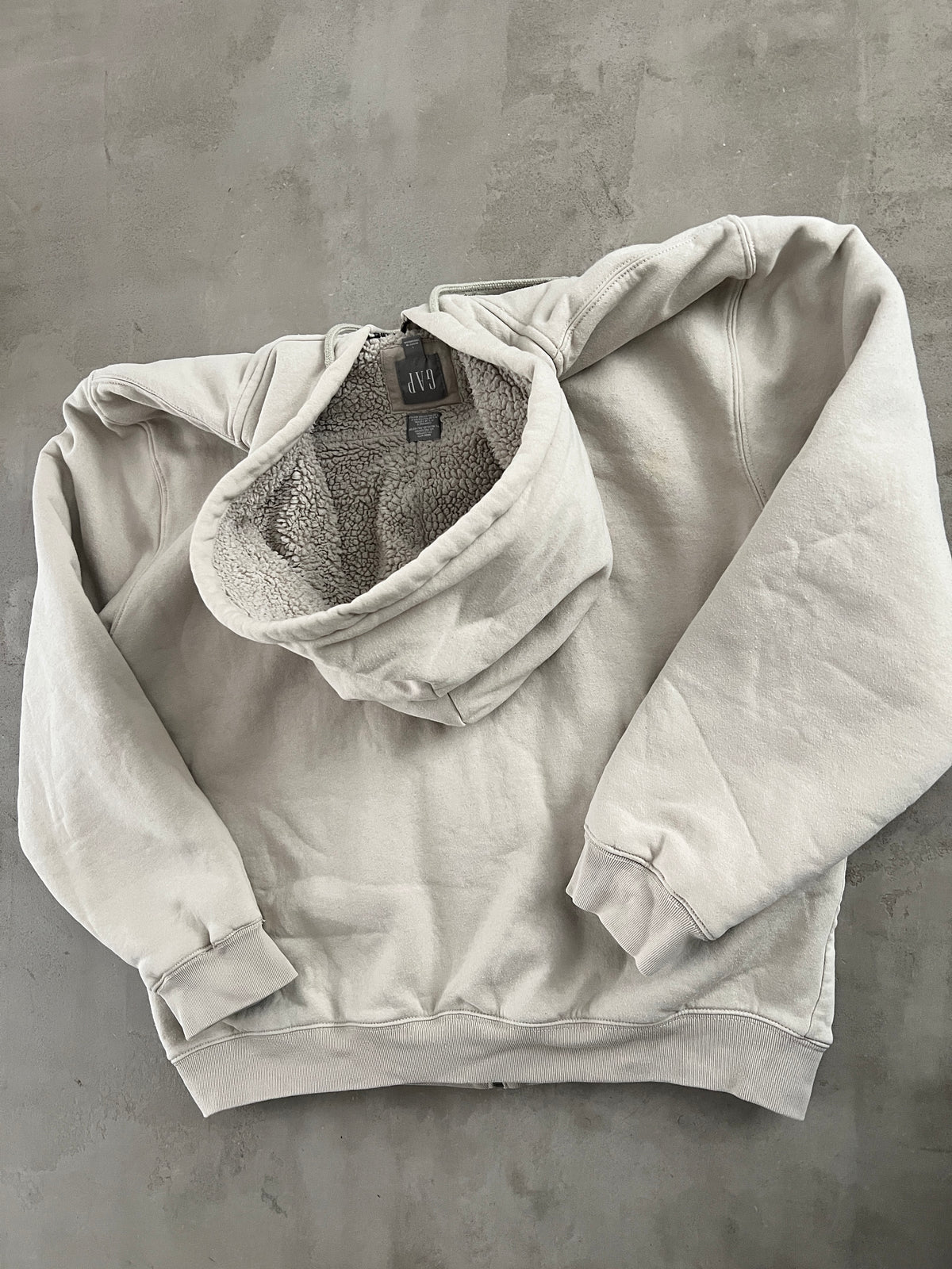 CREME GAP HOODIE - 2000S - L