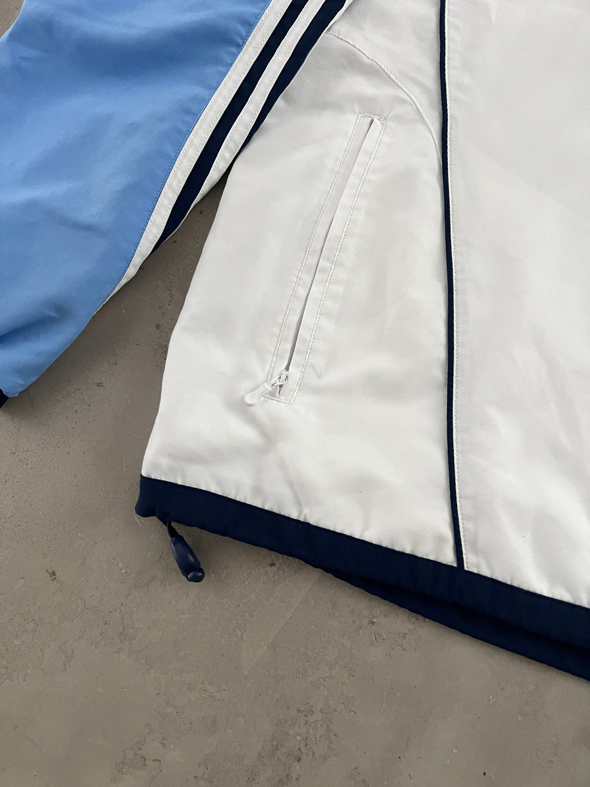 BABY BLUE REAL MADRID JACKET - 2000S - L