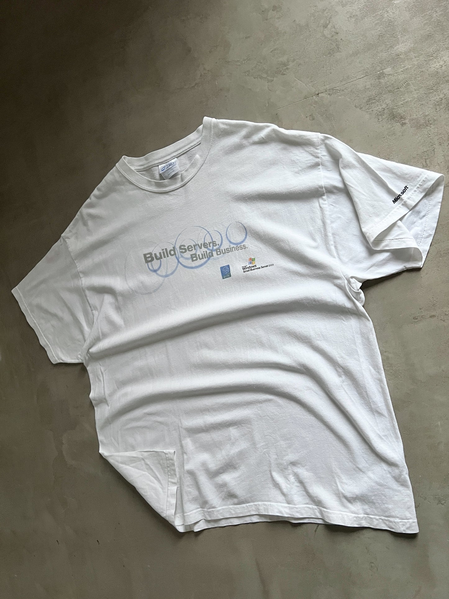 WHITE WINDOWS TEE - 2000S - XL