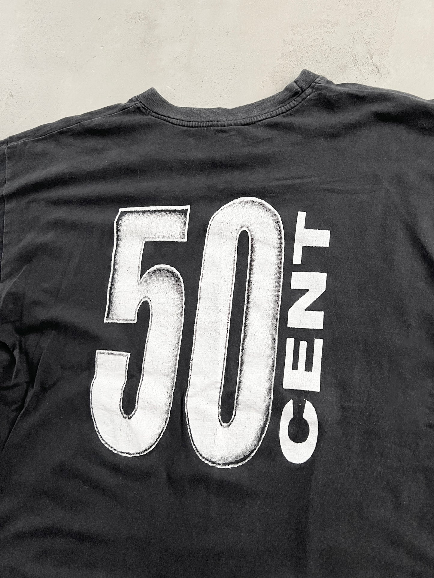 BLACK 50 CENT TEE - 2000S - M