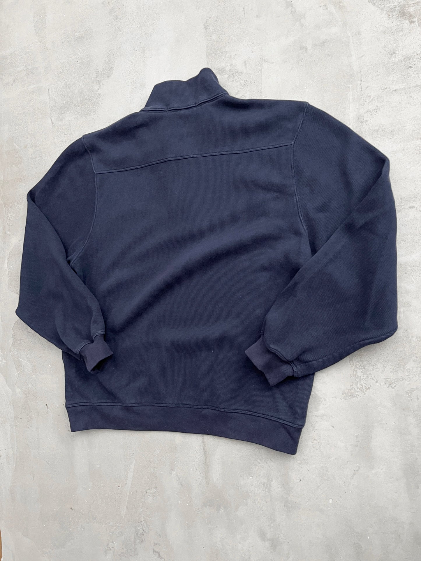 NAVY PORSCHE HALFZIP - 1990S - S