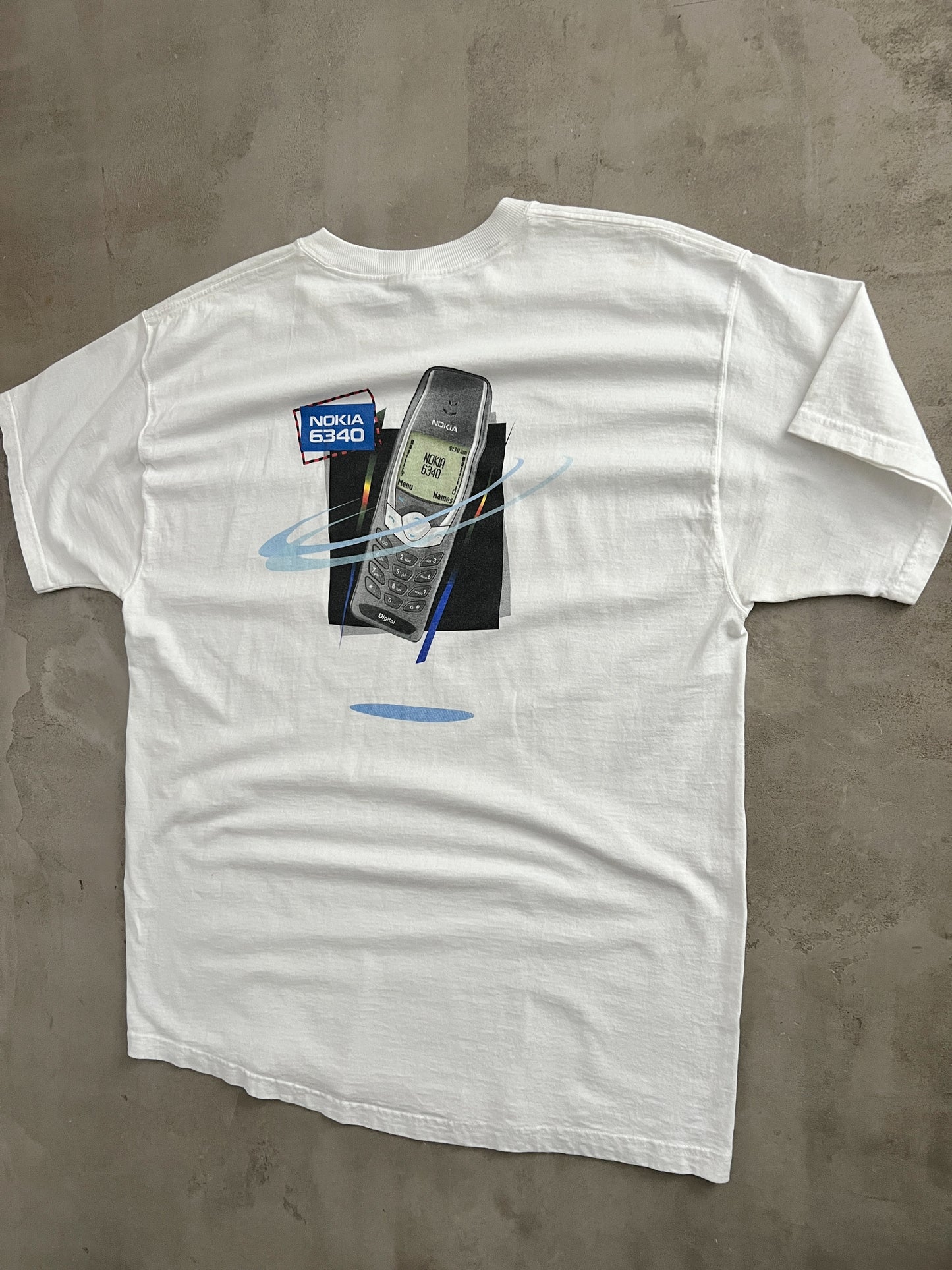 WHITE NOKIA PROMO TEE - 2000S - XL