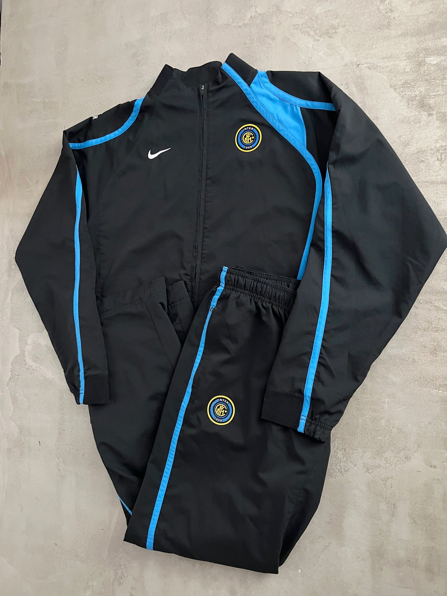 BLACK INTER MILAN NIKE TRACKSUIT - 2000S - L