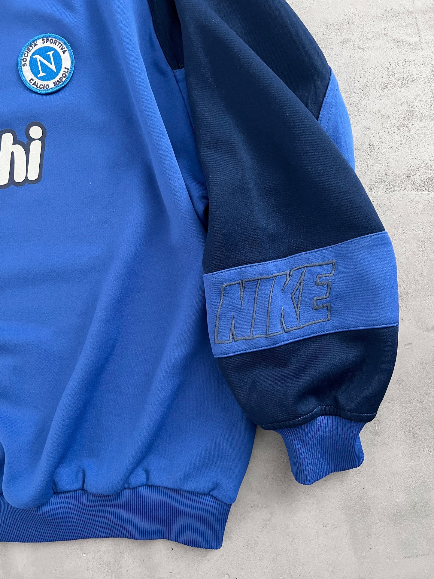 NAVY/BLUE SSC NAPOLI NIKE SWEATER - 1998 - L