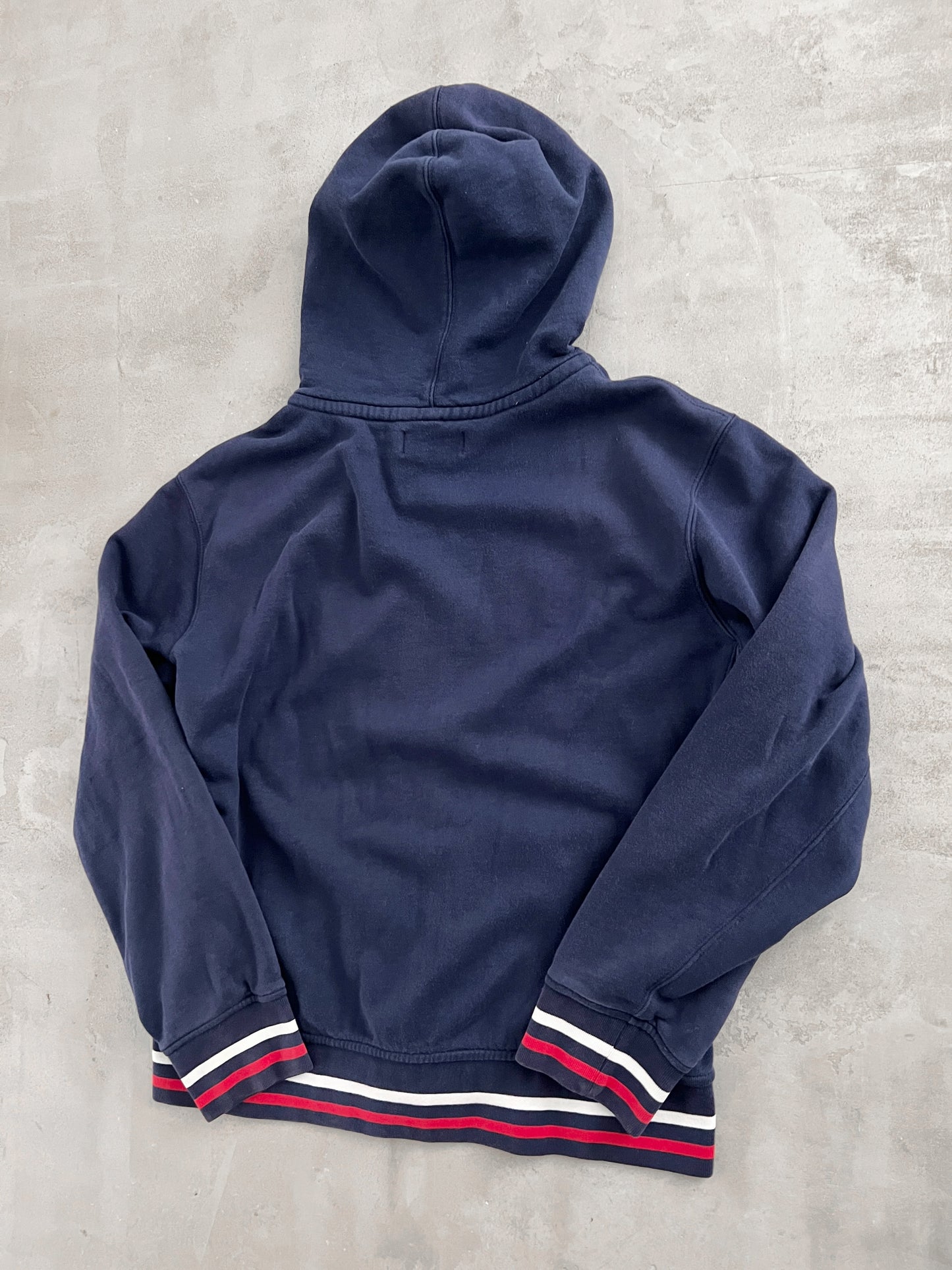 NAVY US OPEN RALPH LAUREN ZIP UP HOODIE - 2000S - L