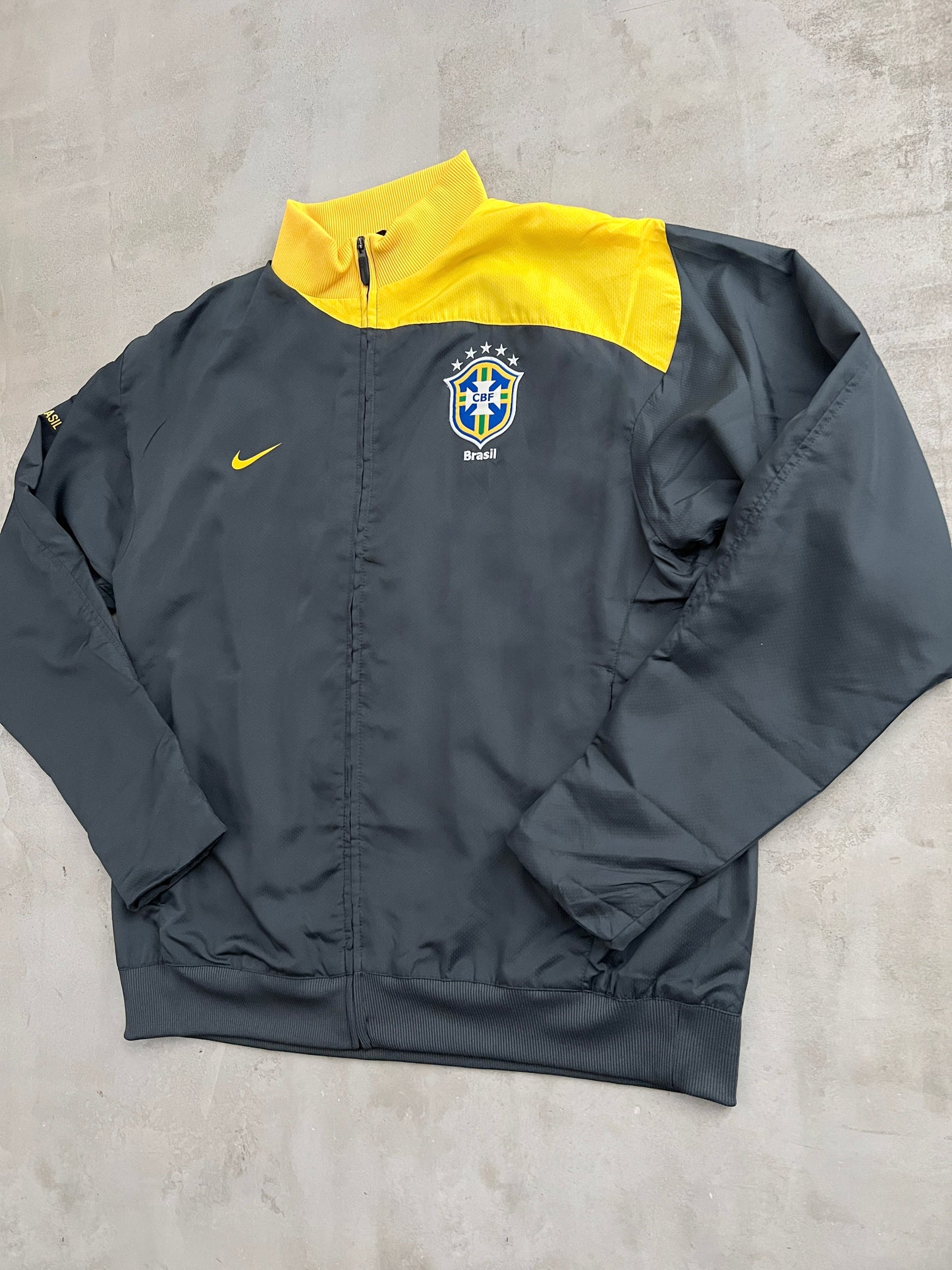 GREY BRAZIL NIKE JACKET - 2000S - XL