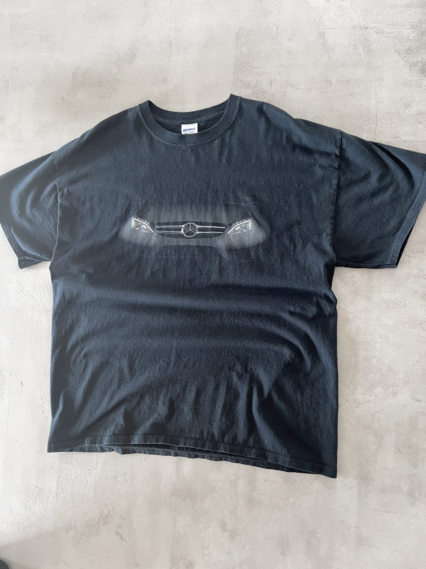 BLACK MERCEDES BENZ TEE - 2000S - XL/L
