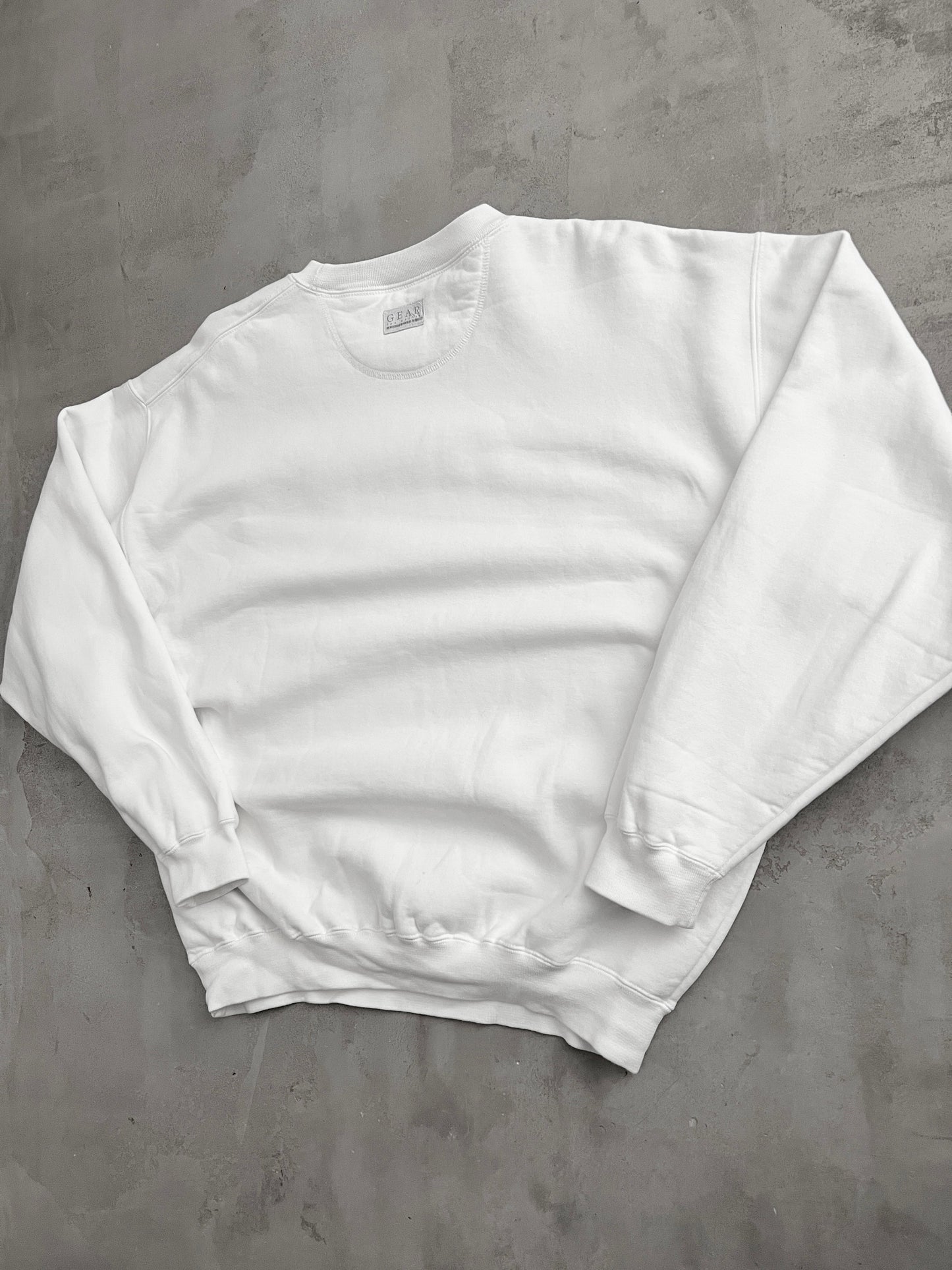 WHITE MERCEDES BENZ RACING SWEATER - 1990S - L