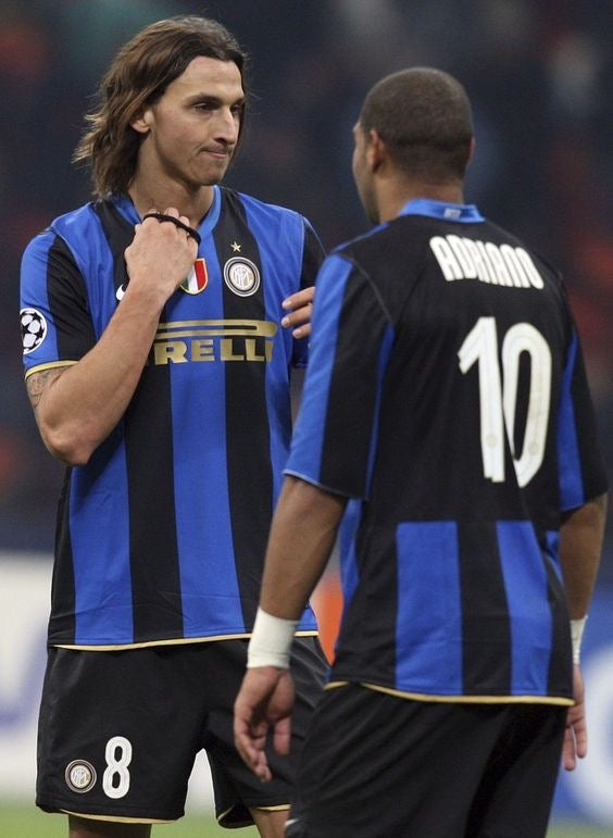 NAVY INTER MILAN NIKE TRACK PANTS - 2000S - M/L