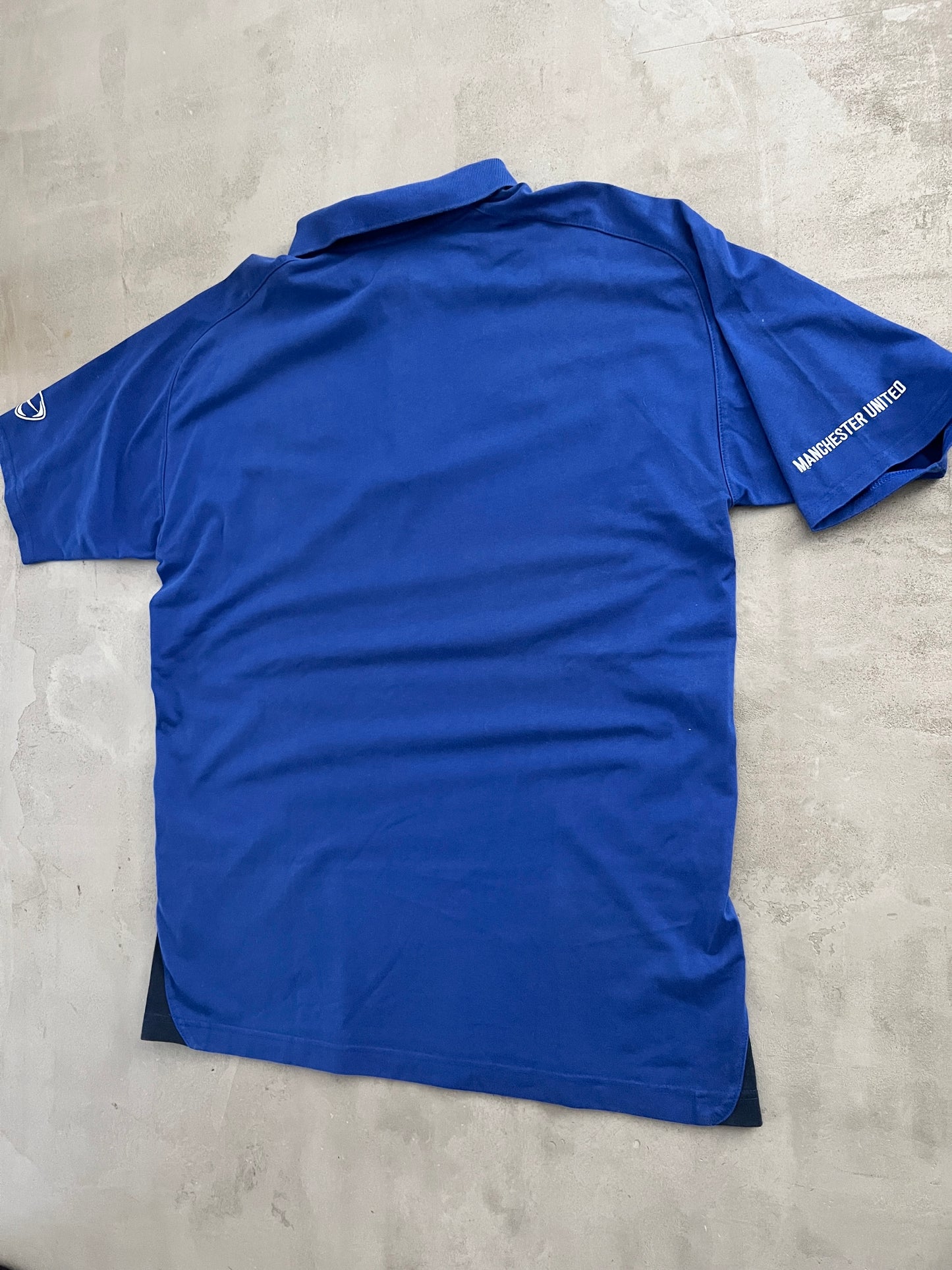 NAVY MANCHESTER UNITED NIKE POLO - 2000S - XL