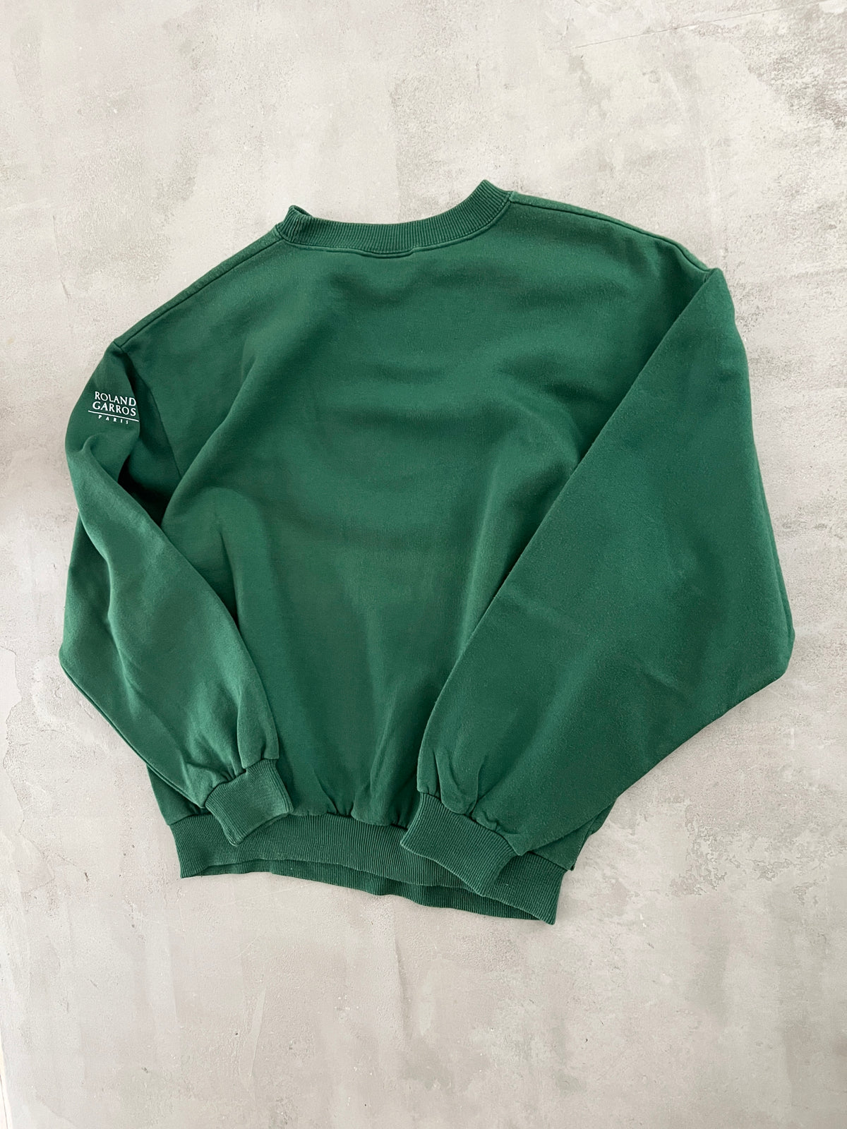 GREEN ROLAND GARROS PARIS SWEATER - 1990S - M