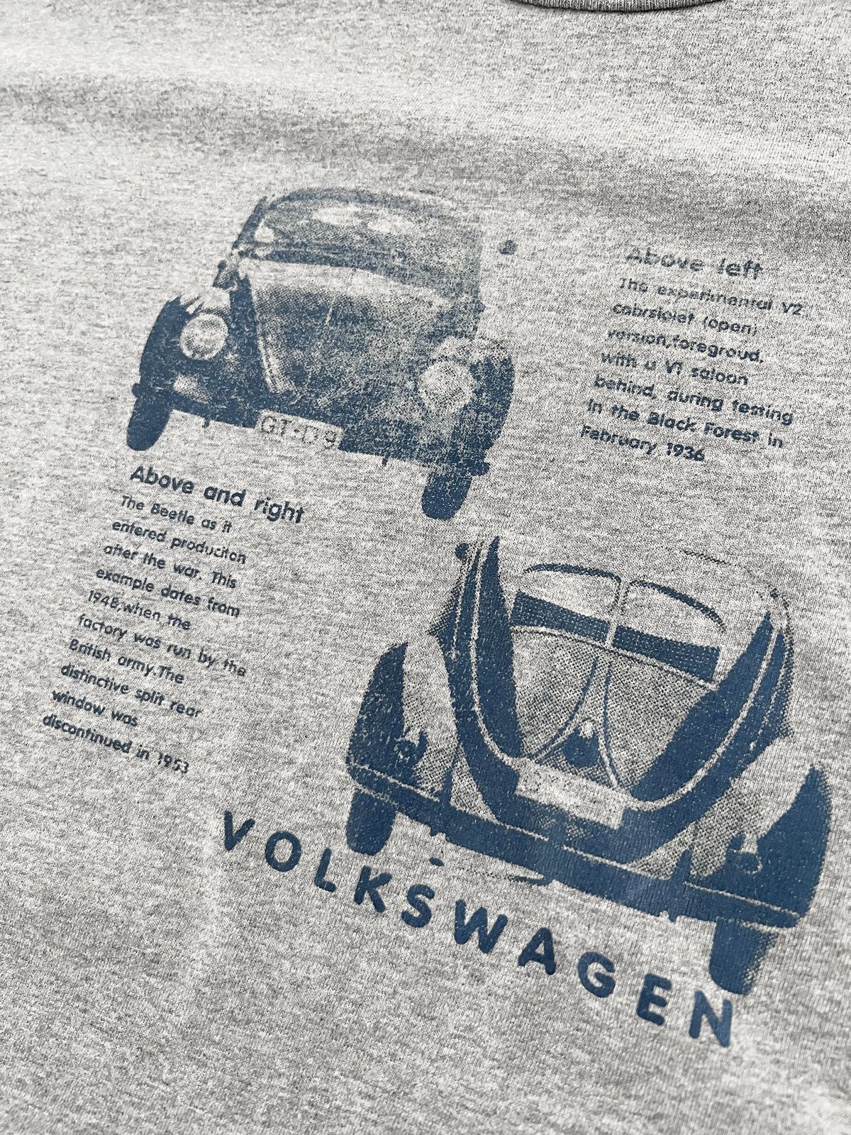 GREY VOLKSWAGEN VW TEE - 1990S - L