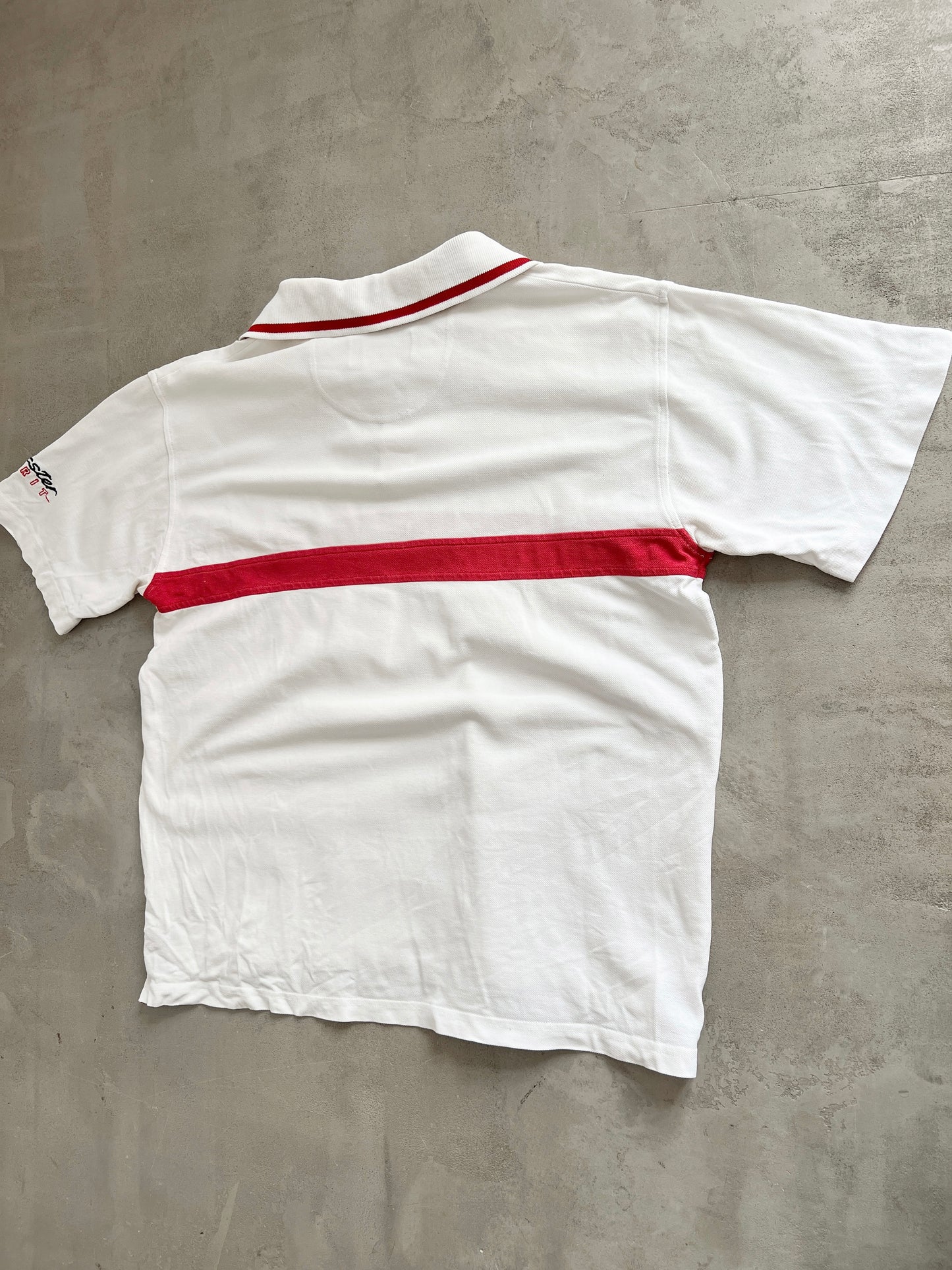 WHITE PORSCHE POLO - 1990S - M