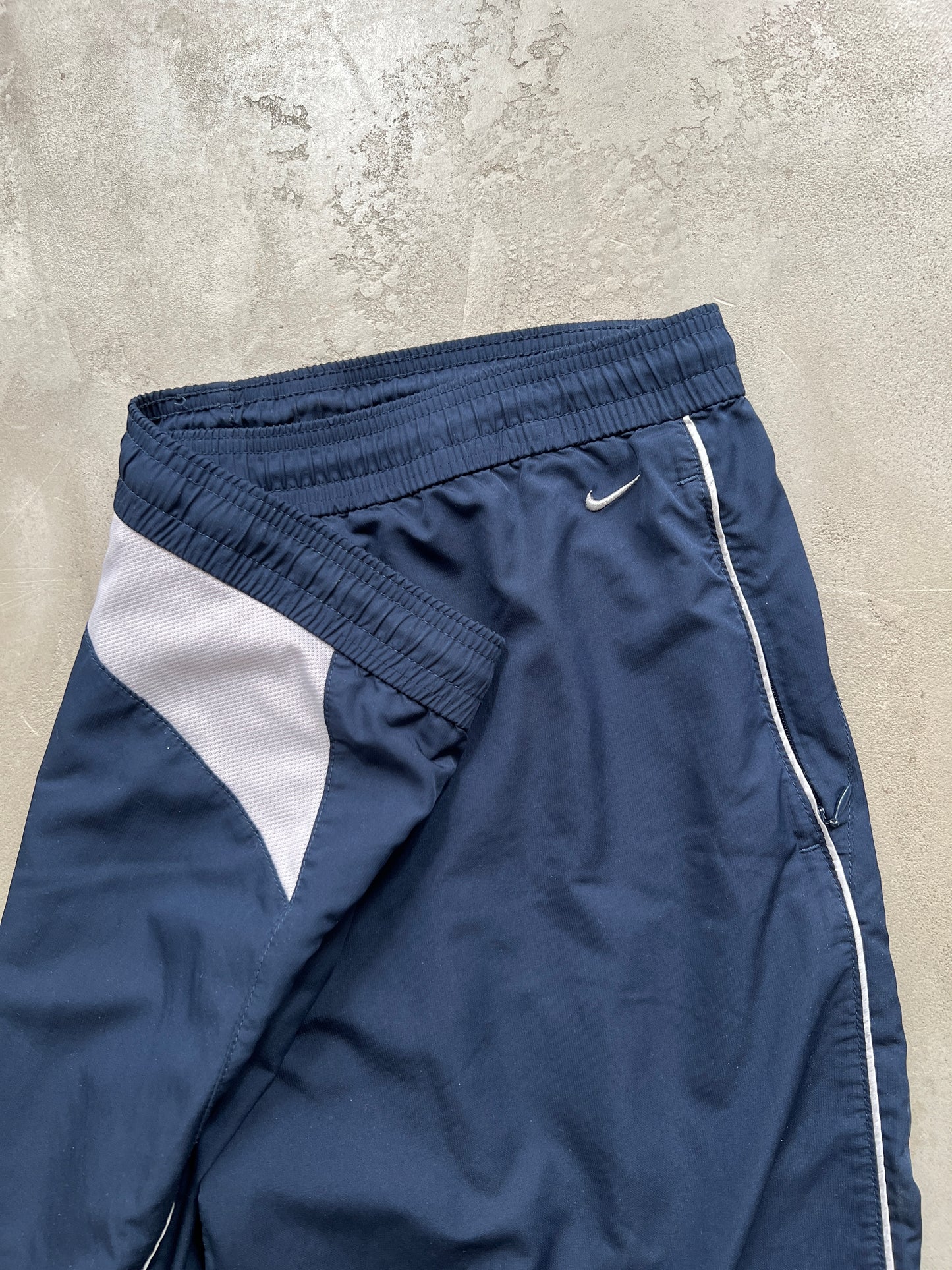 NAVY NIKE TRACK PANTS - 2000S - WOMENS S