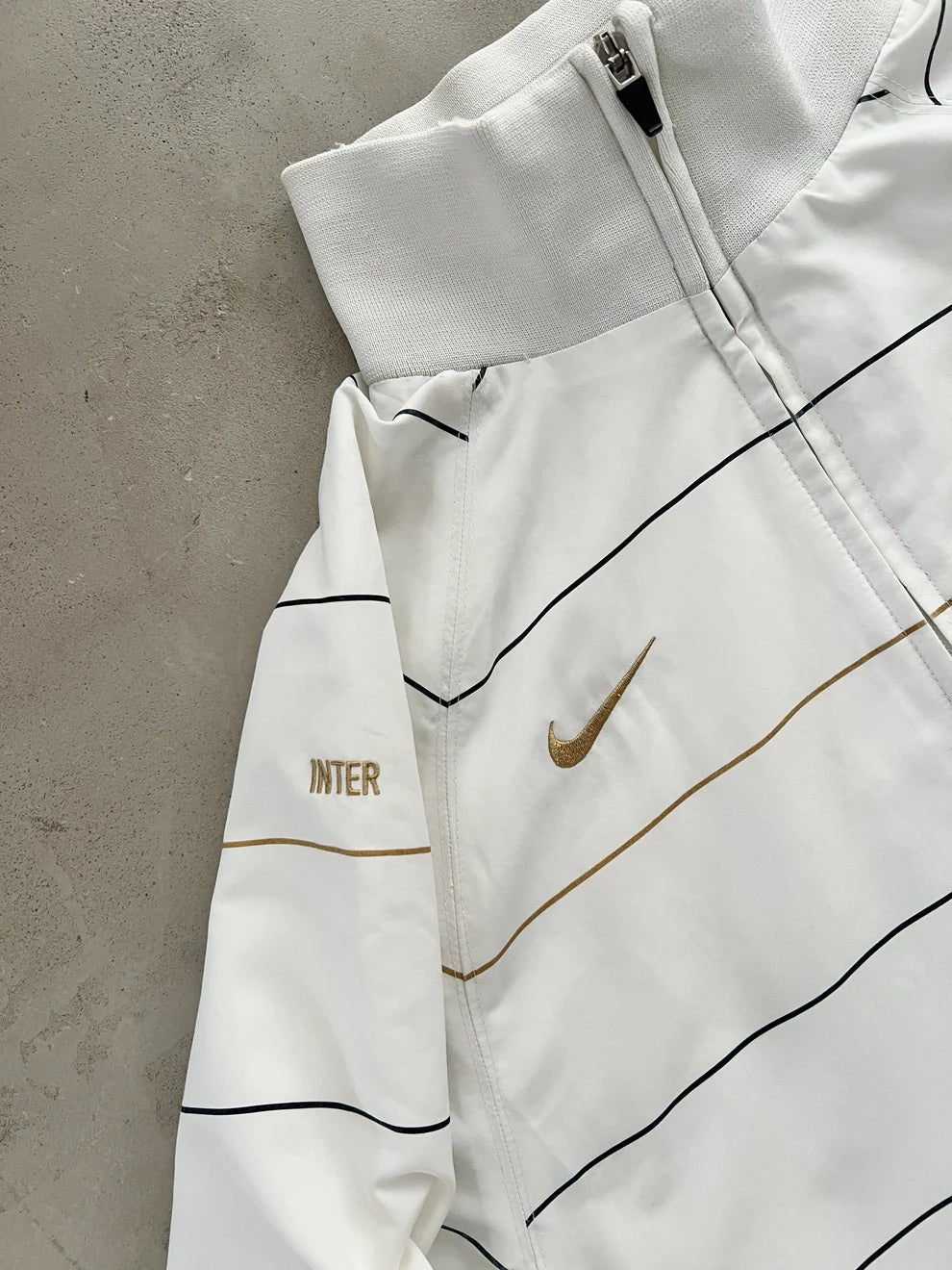 WHITE INTER MILAN NIKE JACKET - 2000S - M