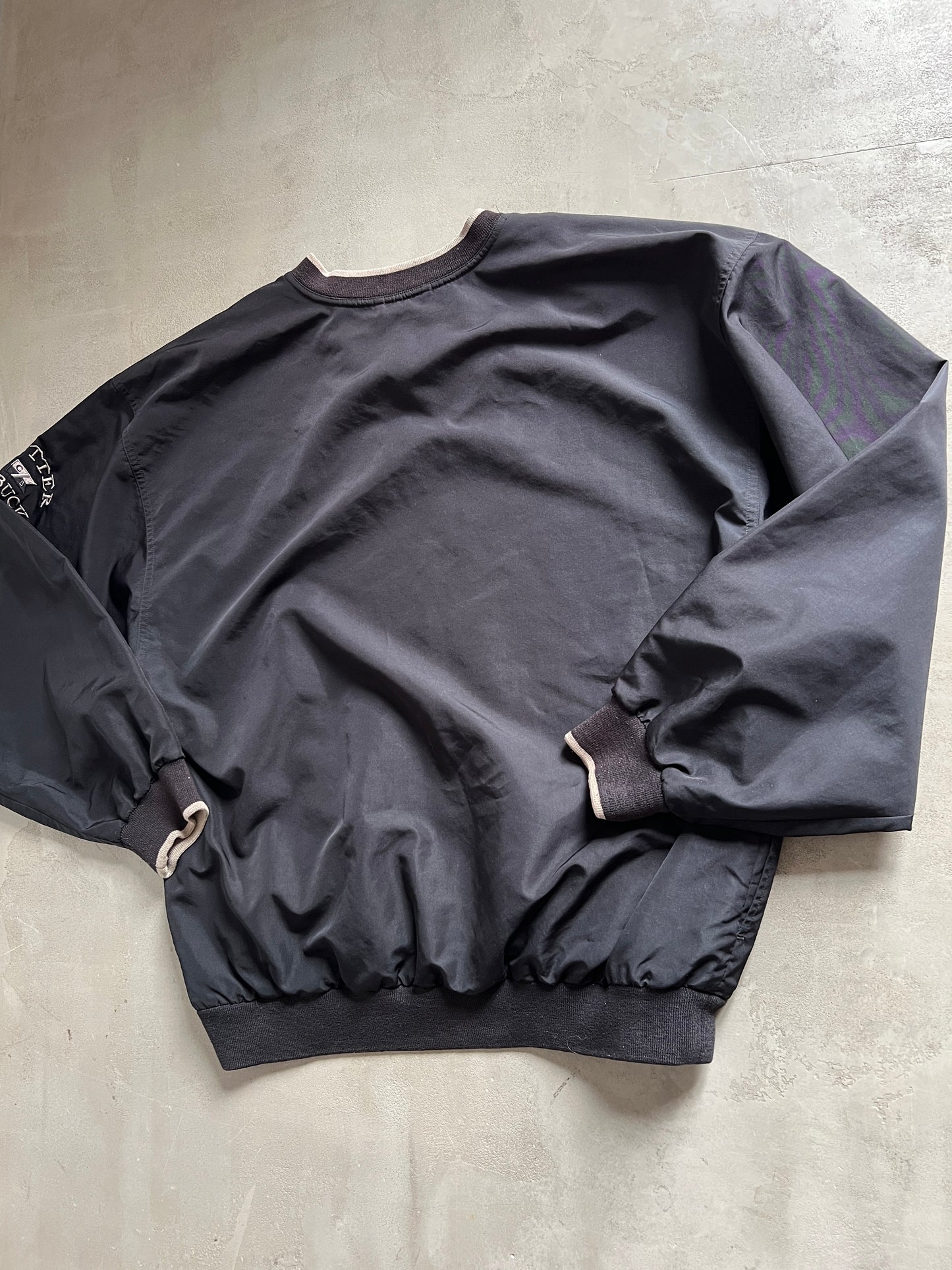 BLACK PORSCHE GOLF SWEATER - 2000S - L/XL