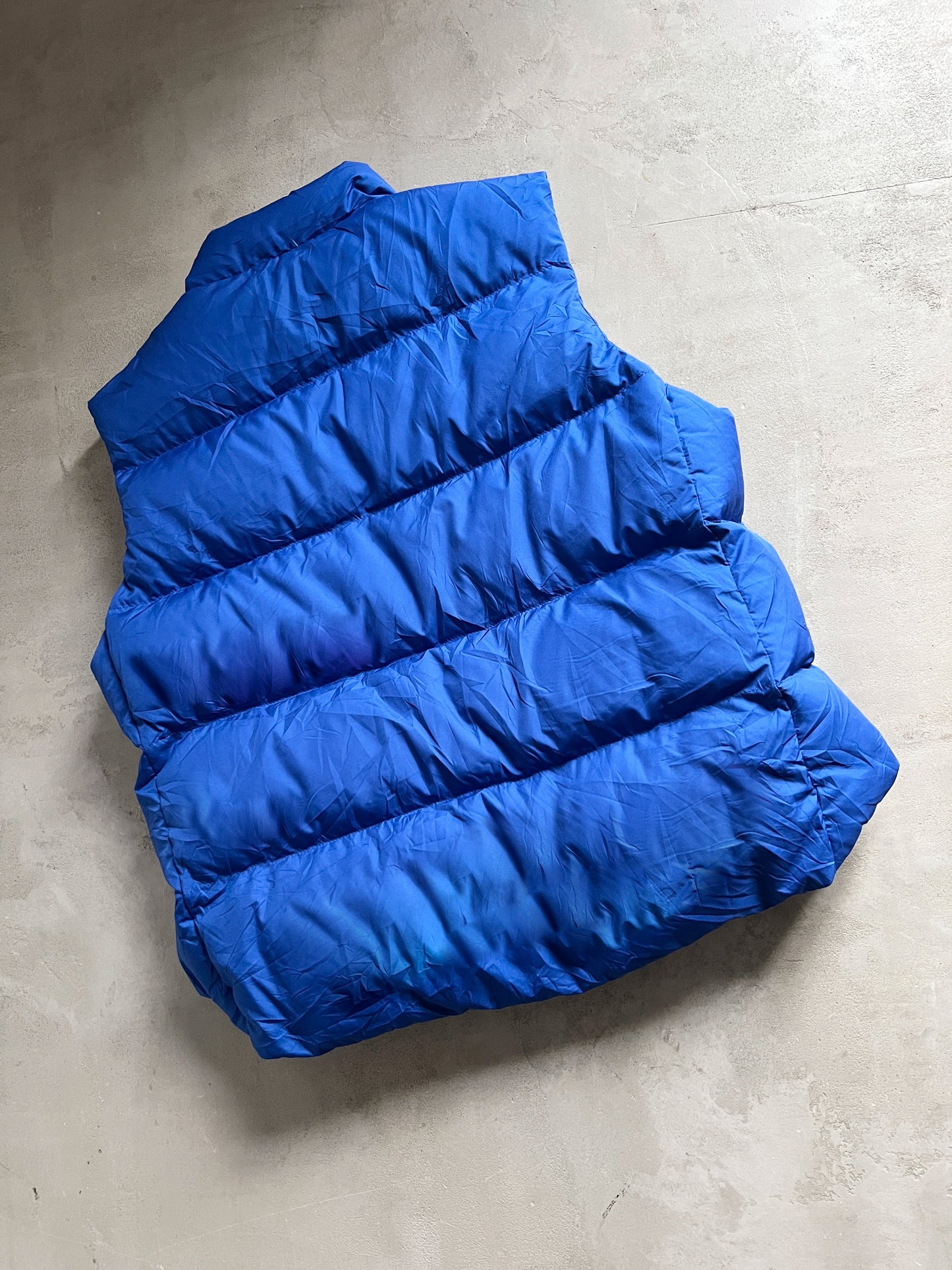 BLUE RALPH LAUREN PUFFER VEST - 2000S - S