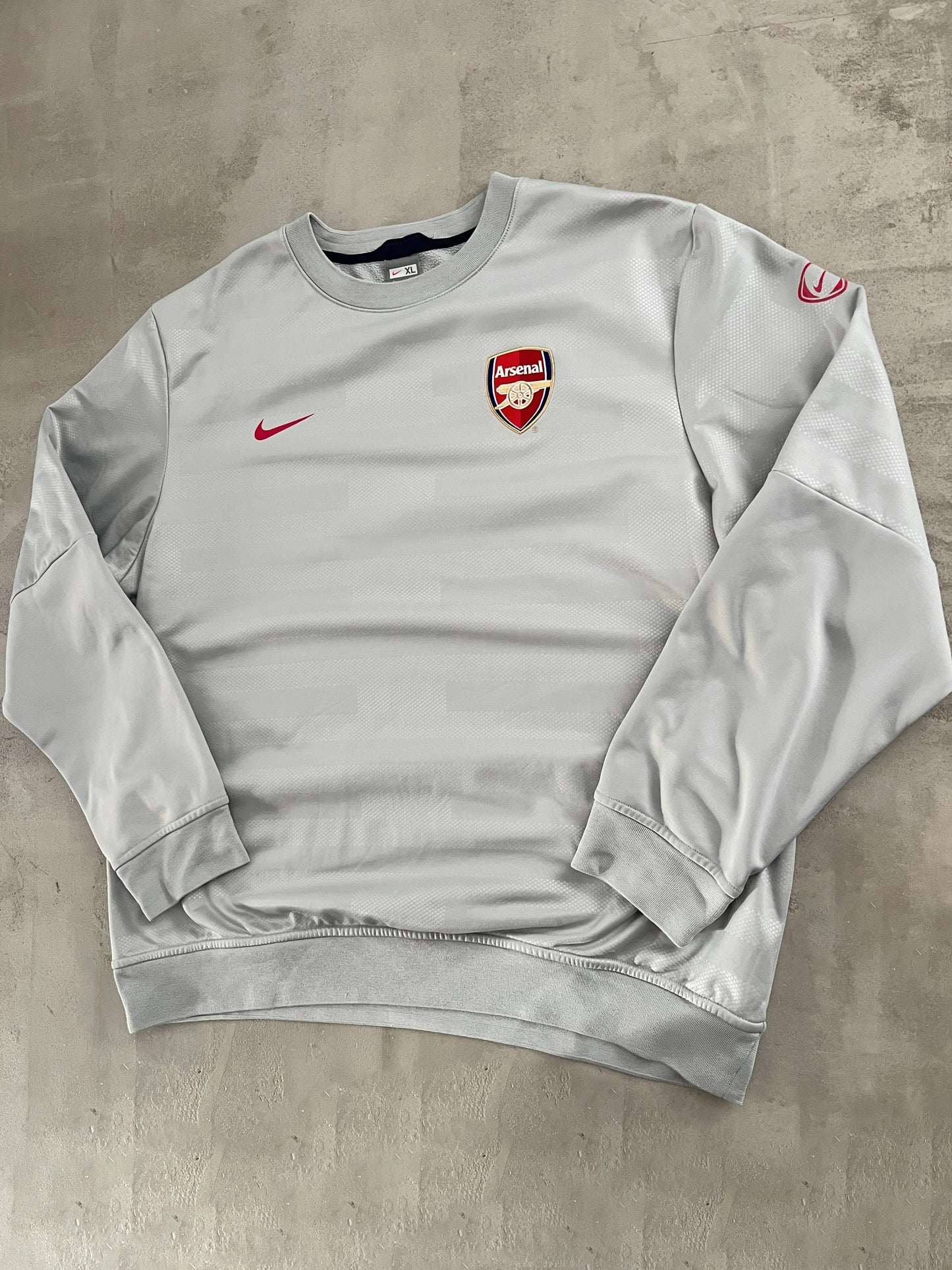 GREY ARSENAL NIKE SWEATER - 2000S - XL