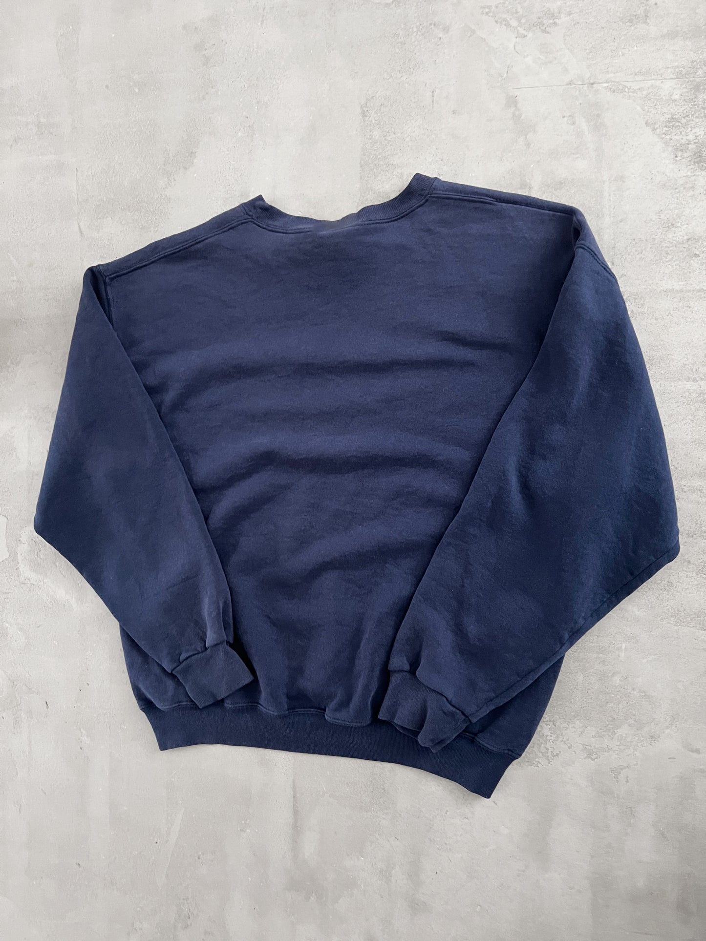 NAVY RUSSELL SWEATER - 1990S - L/M