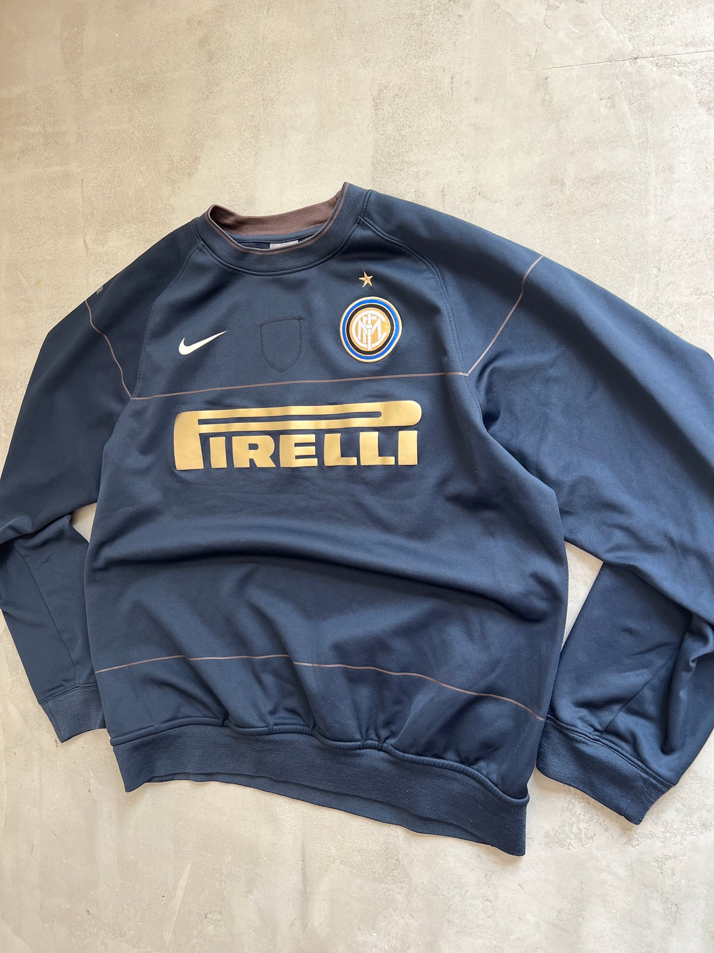 NAVY INTER MILAN NIKE SWEATER - 2000S - M